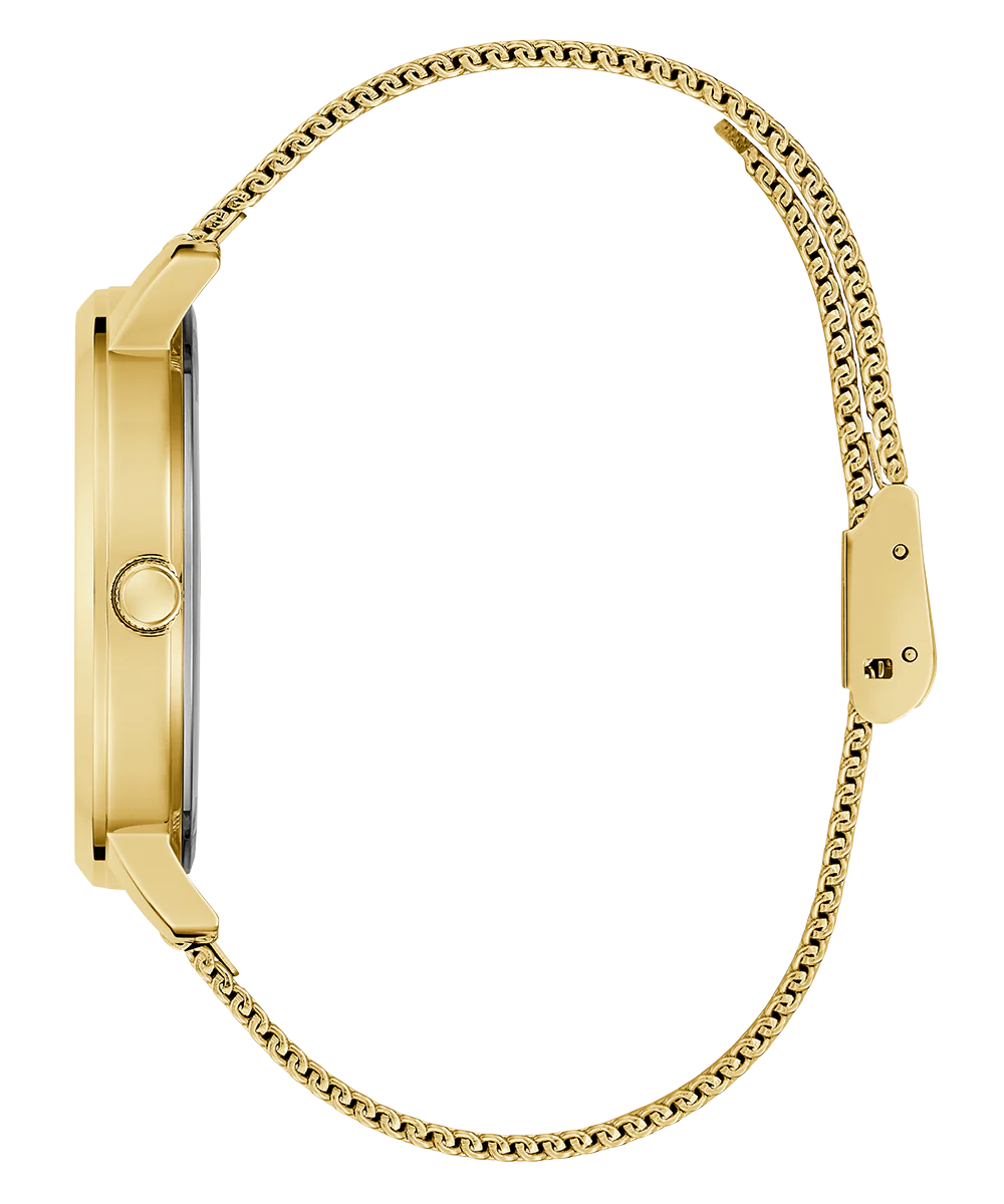 GUESS Mens Gold Tone Analog Watch