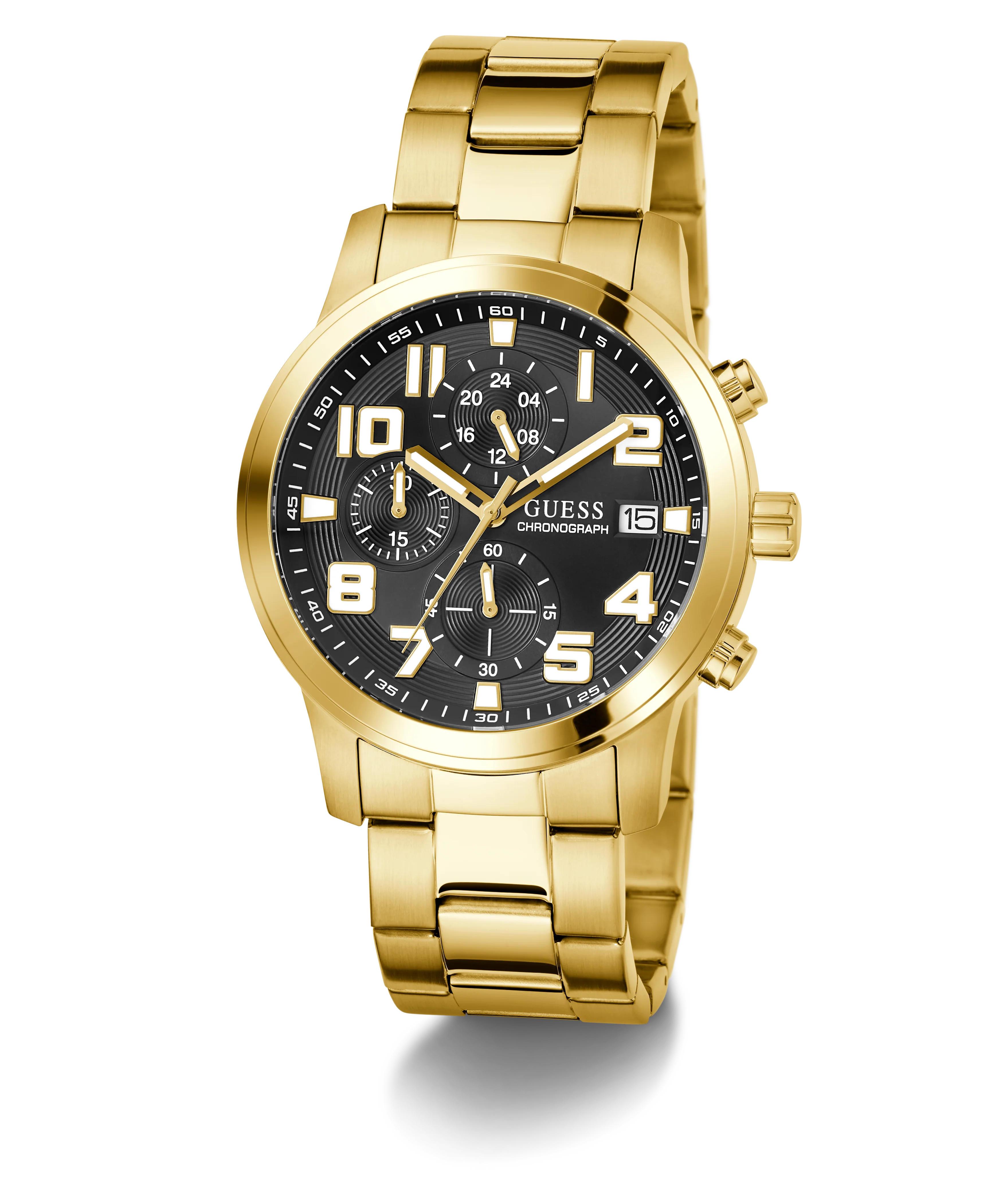 605-guess-mens-gold-tone-chronograph-watch-1.webp GUESS Mens Gold Tone Chronograph Watch
