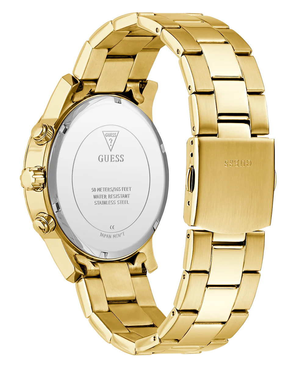 GUESS Mens Gold Tone Chronograph Watch