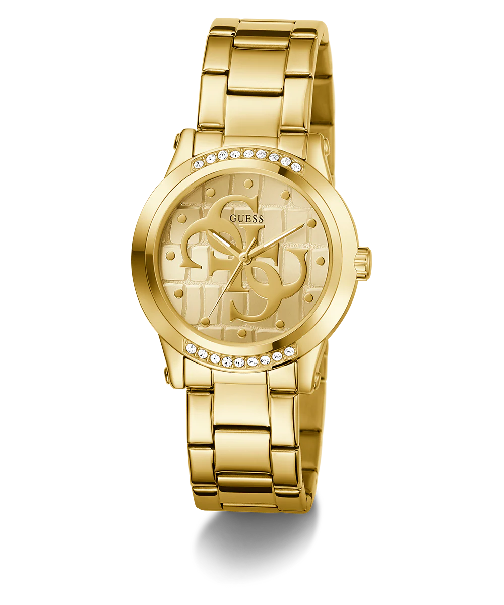 GUESS Ladies Gold Tone Analog Watch