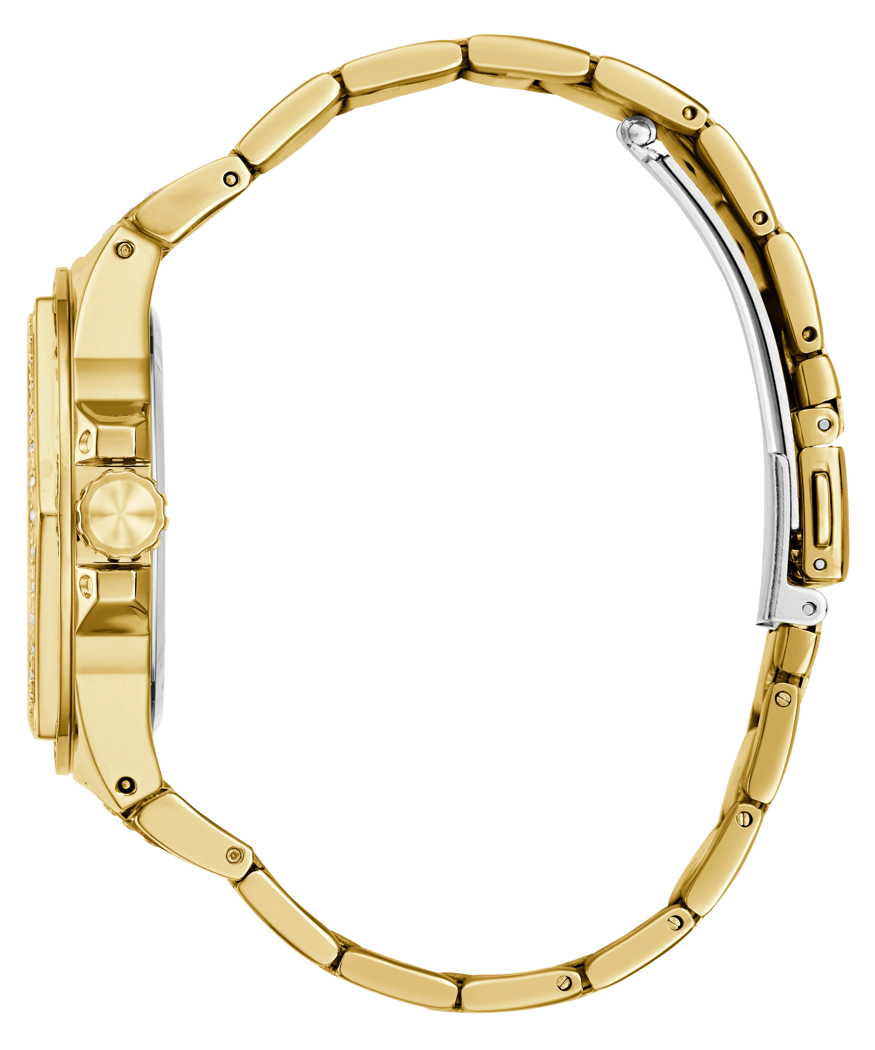 GUESS Ladies Gold Tone Multi-function Watch