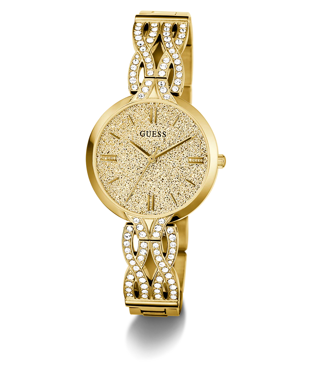 GUESS Ladies Gold Tone Analog Watch