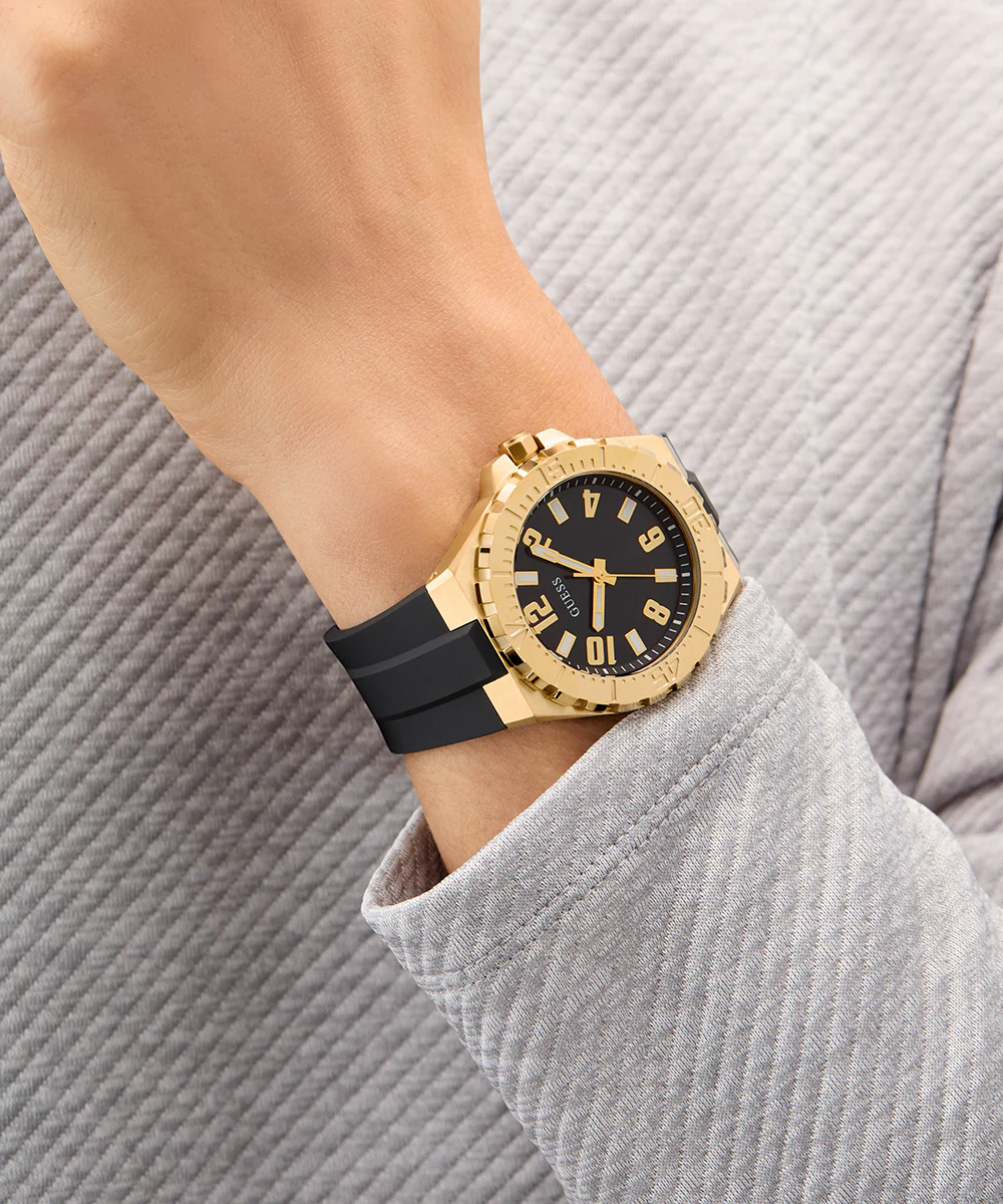621-guess-mens-black-gold-tone-analog-watch-3.webp GUESS Mens Black Gold Tone Analog Watch
