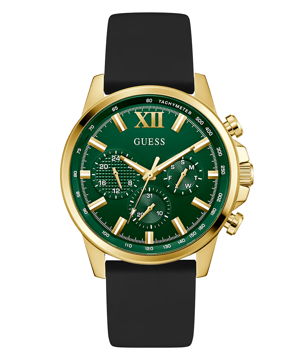 GUESS Mens Black Multi-function Watch