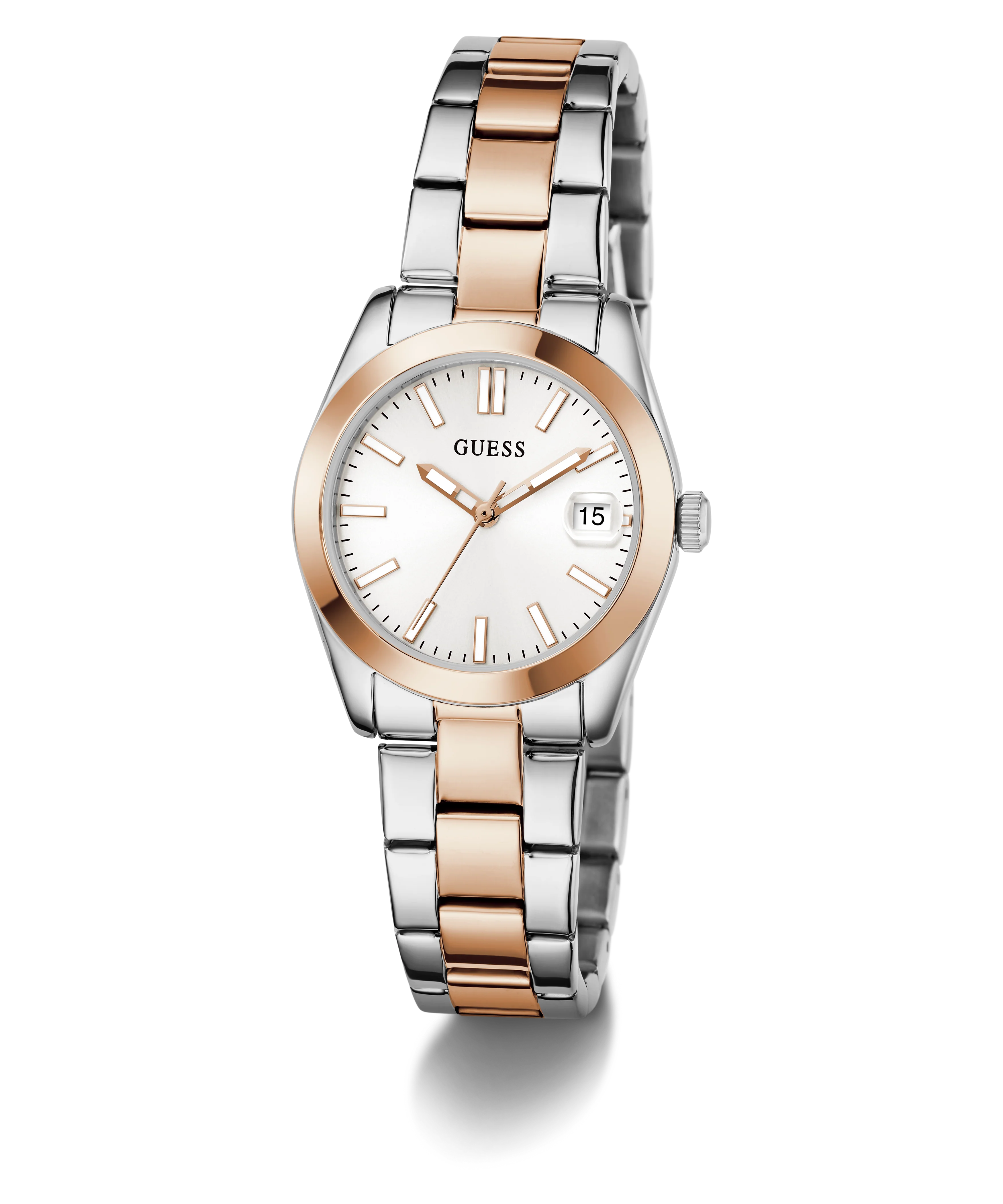GUESS Ladies 2-Tone Date Watch