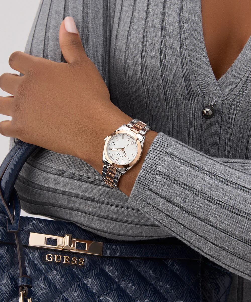 GUESS Ladies 2-Tone Date Watch