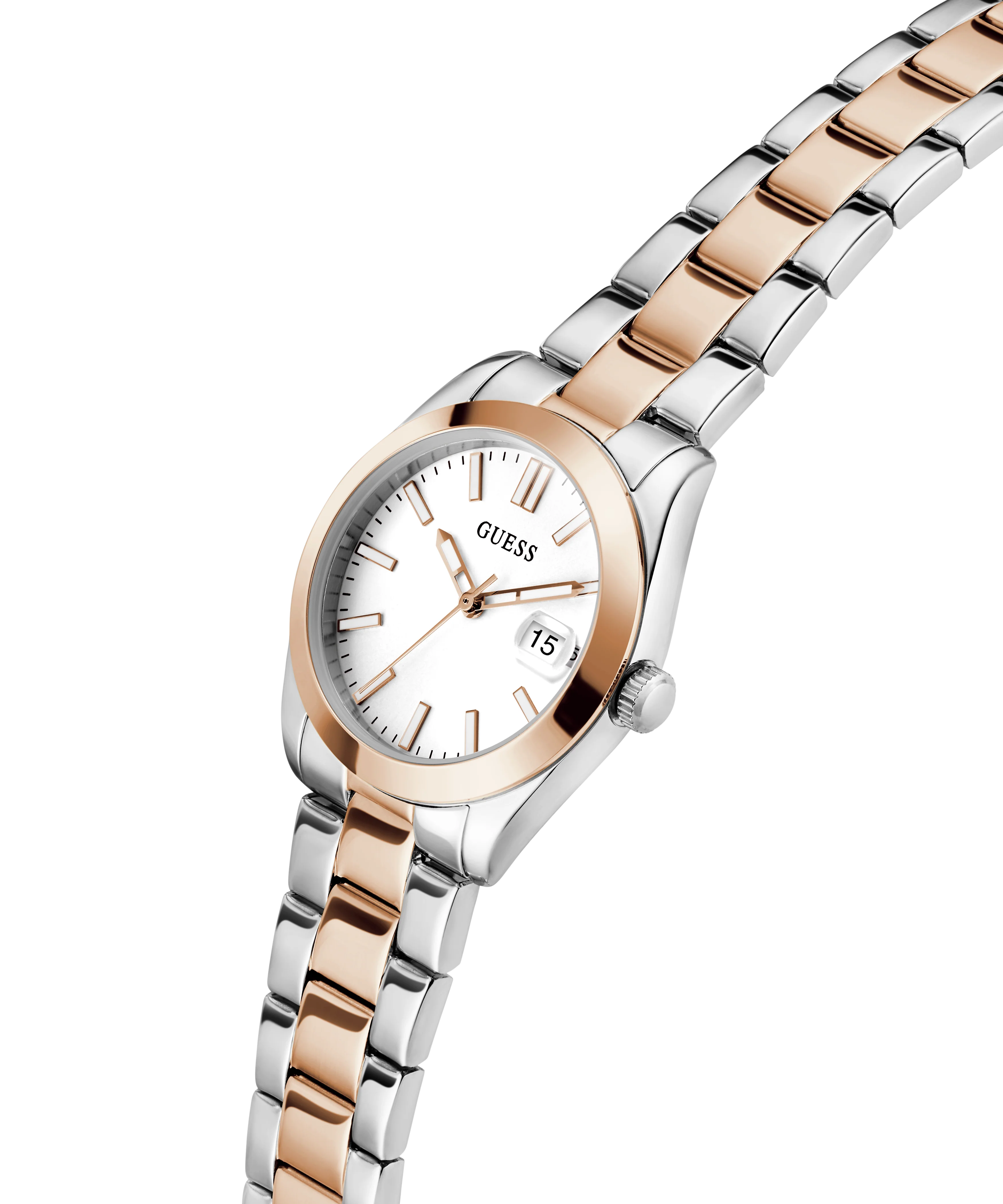 GUESS Ladies 2-Tone Date Watch