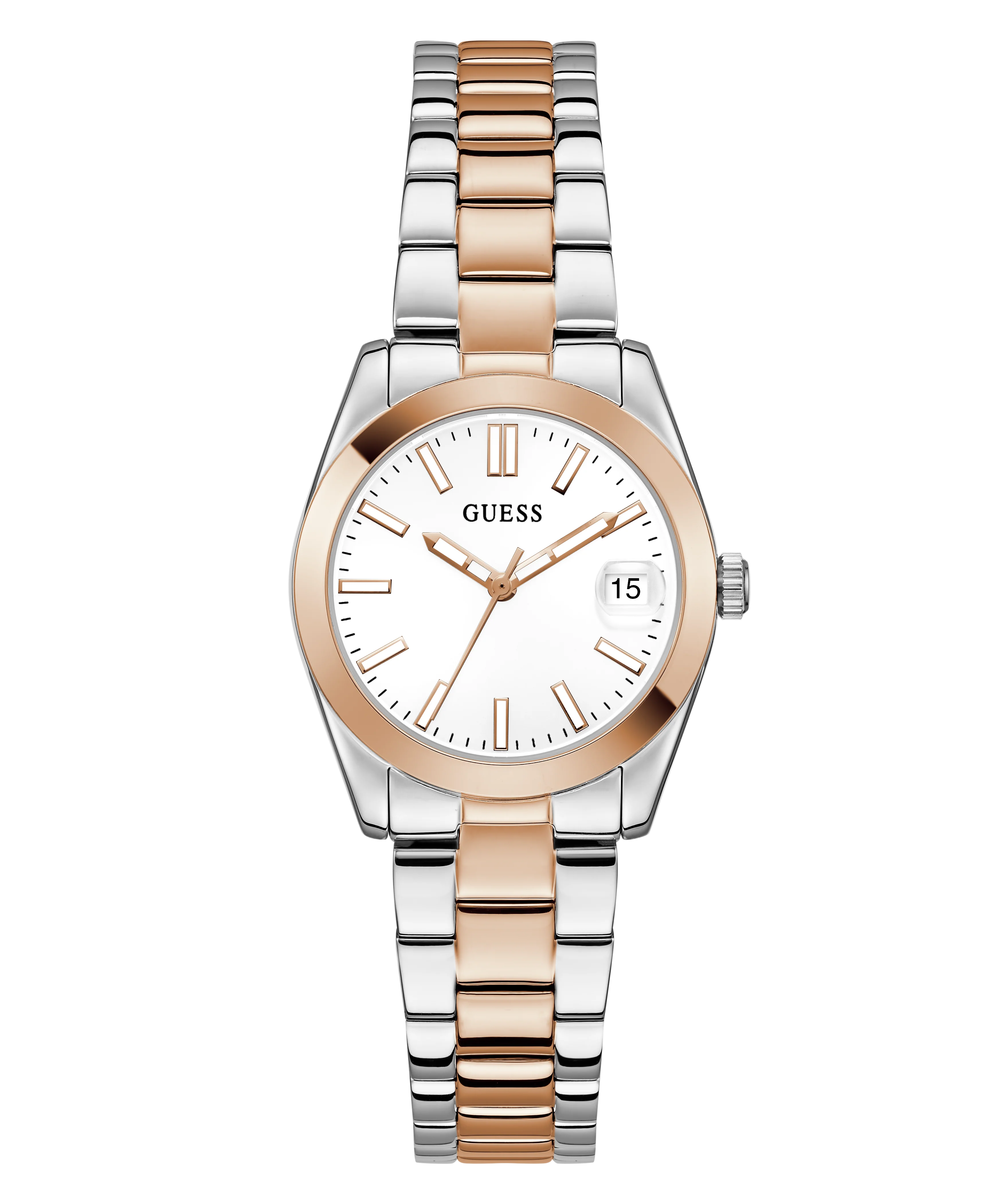 GUESS Ladies 2-Tone Date Watch