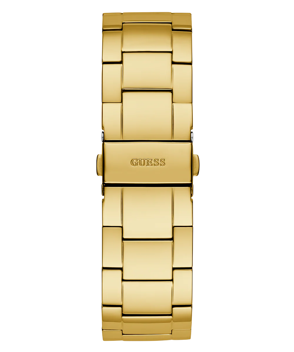 GUESS Mens Gold Tone Multi-function Watch