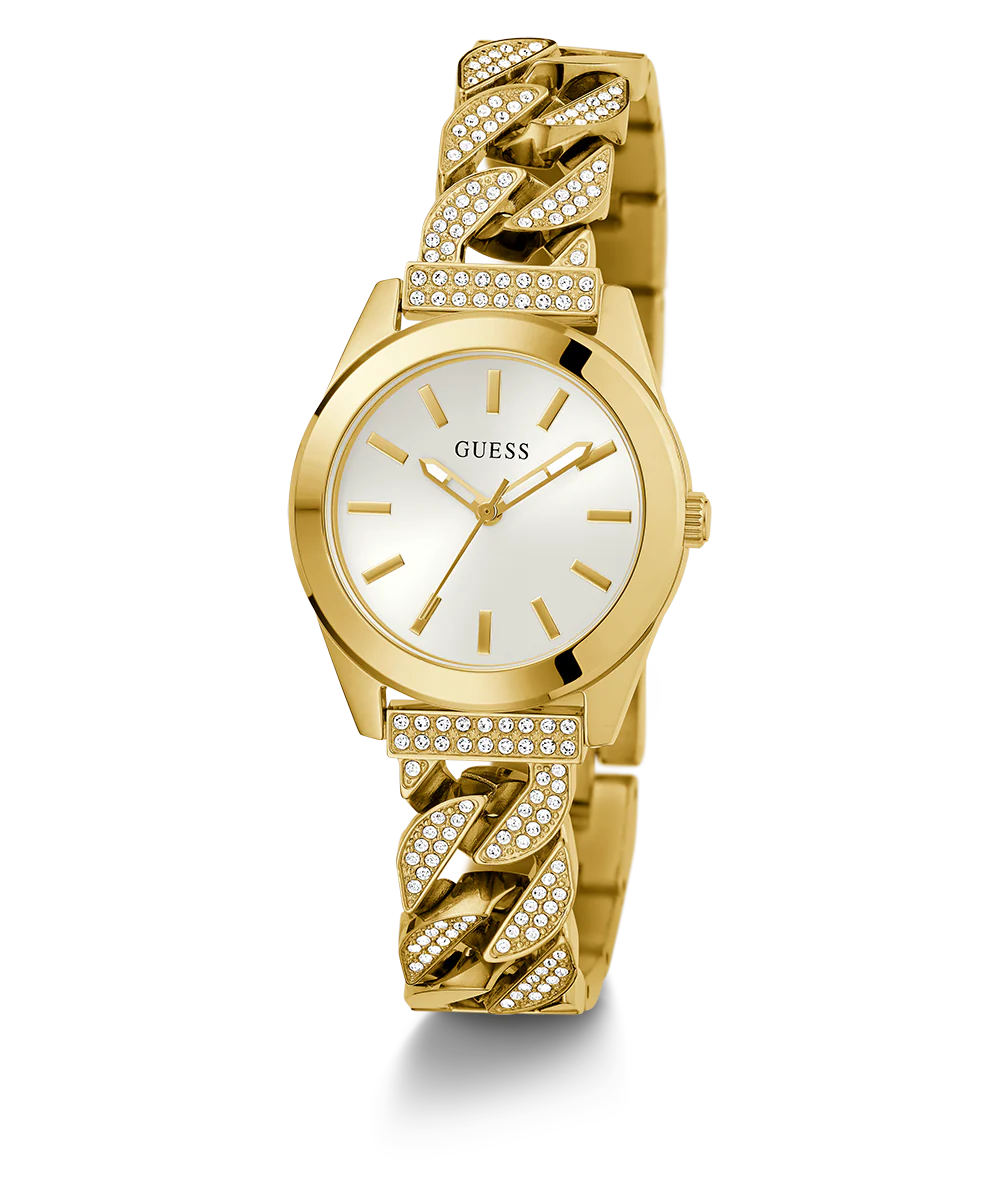 GUESS Ladies Gold Tone Analog Watch