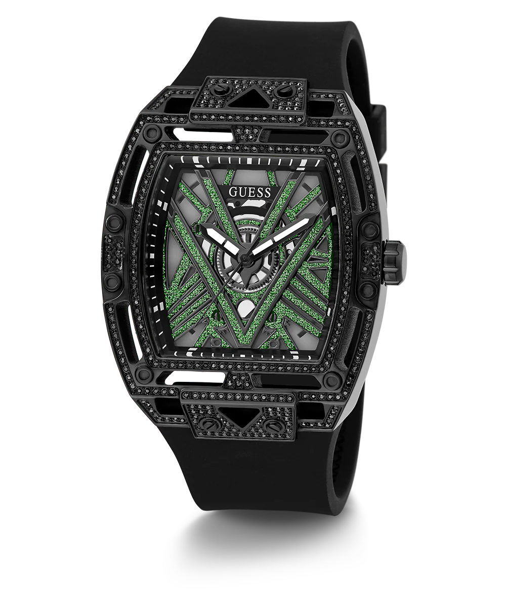GUESS Mens Black Analog Watch