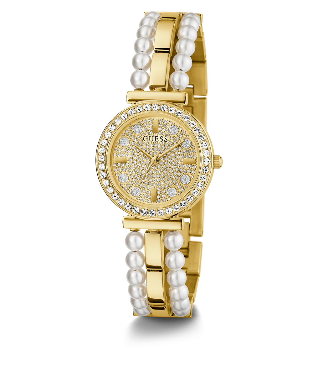 GUESS Ladies Gold Tone Analog Watch