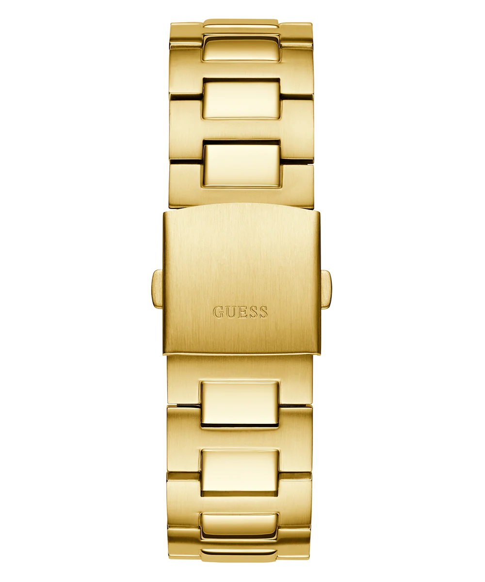 GUESS Mens Gold Tone Multi-function Watch