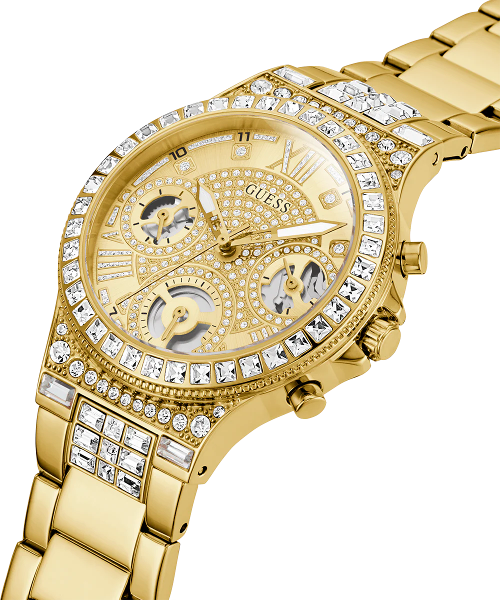 GUESS Ladies Gold Tone Multi-function Watch