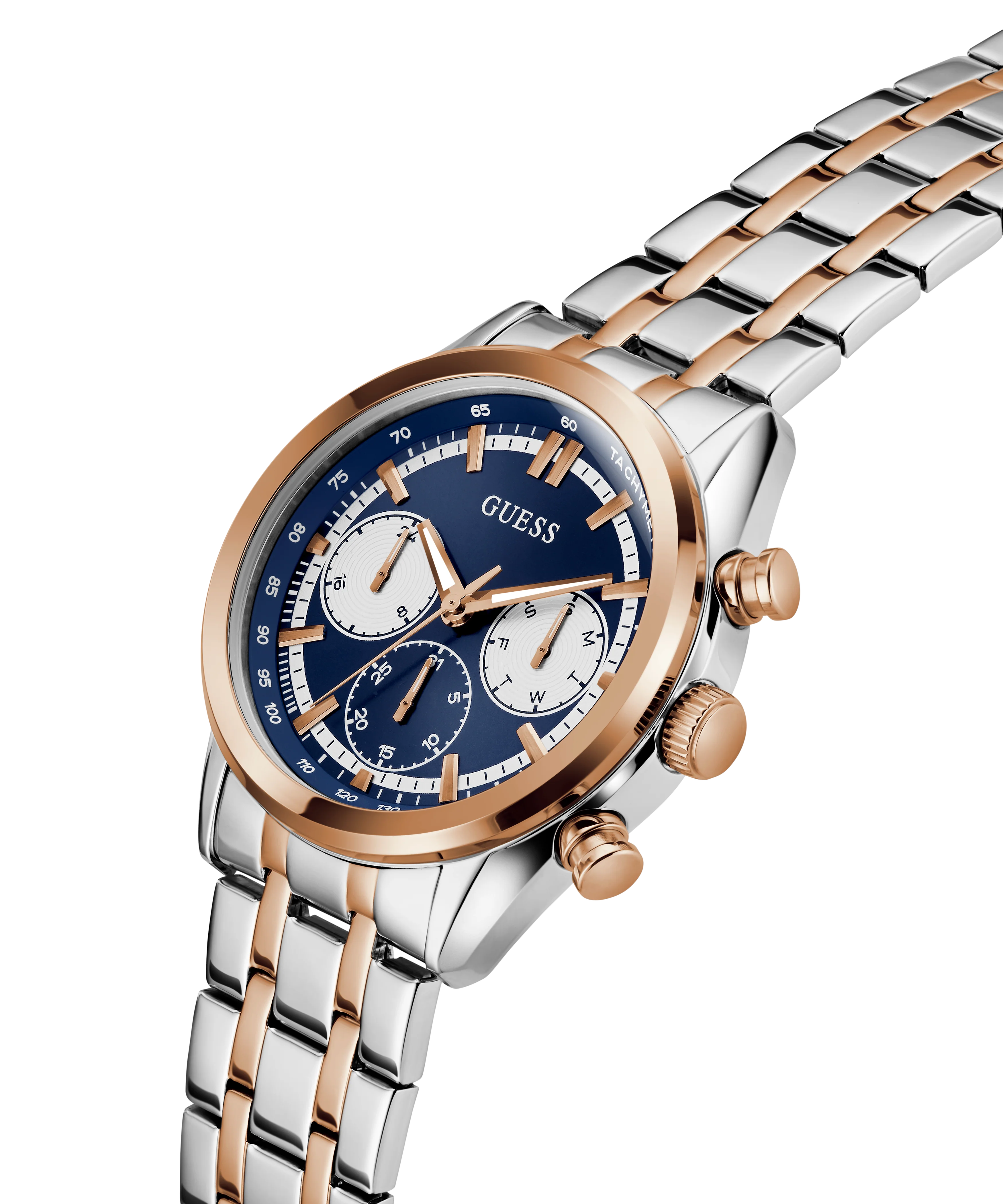 GUESS Mens 2-Tone Multi-function Watch