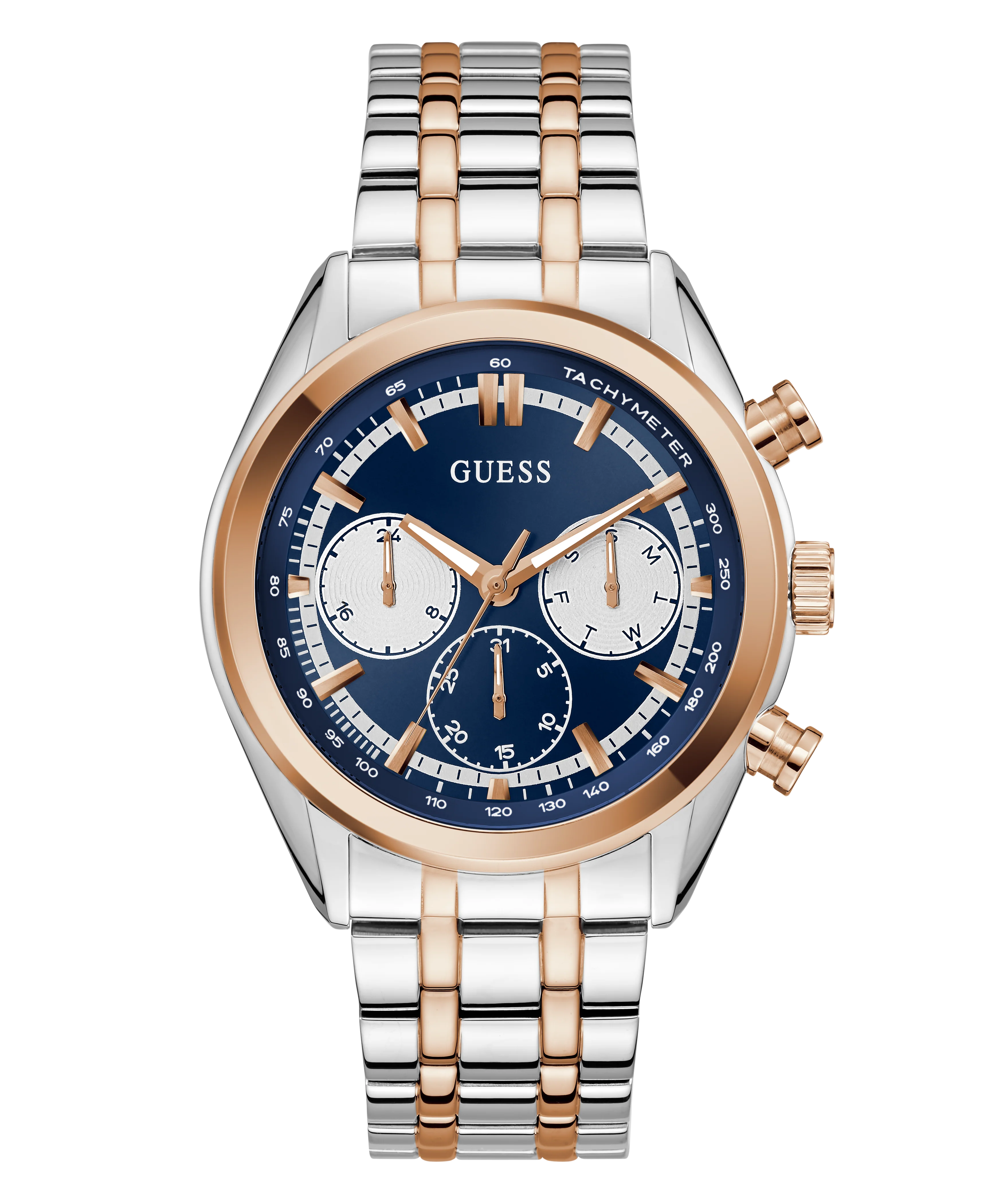 GUESS Mens 2-Tone Multi-function Watch