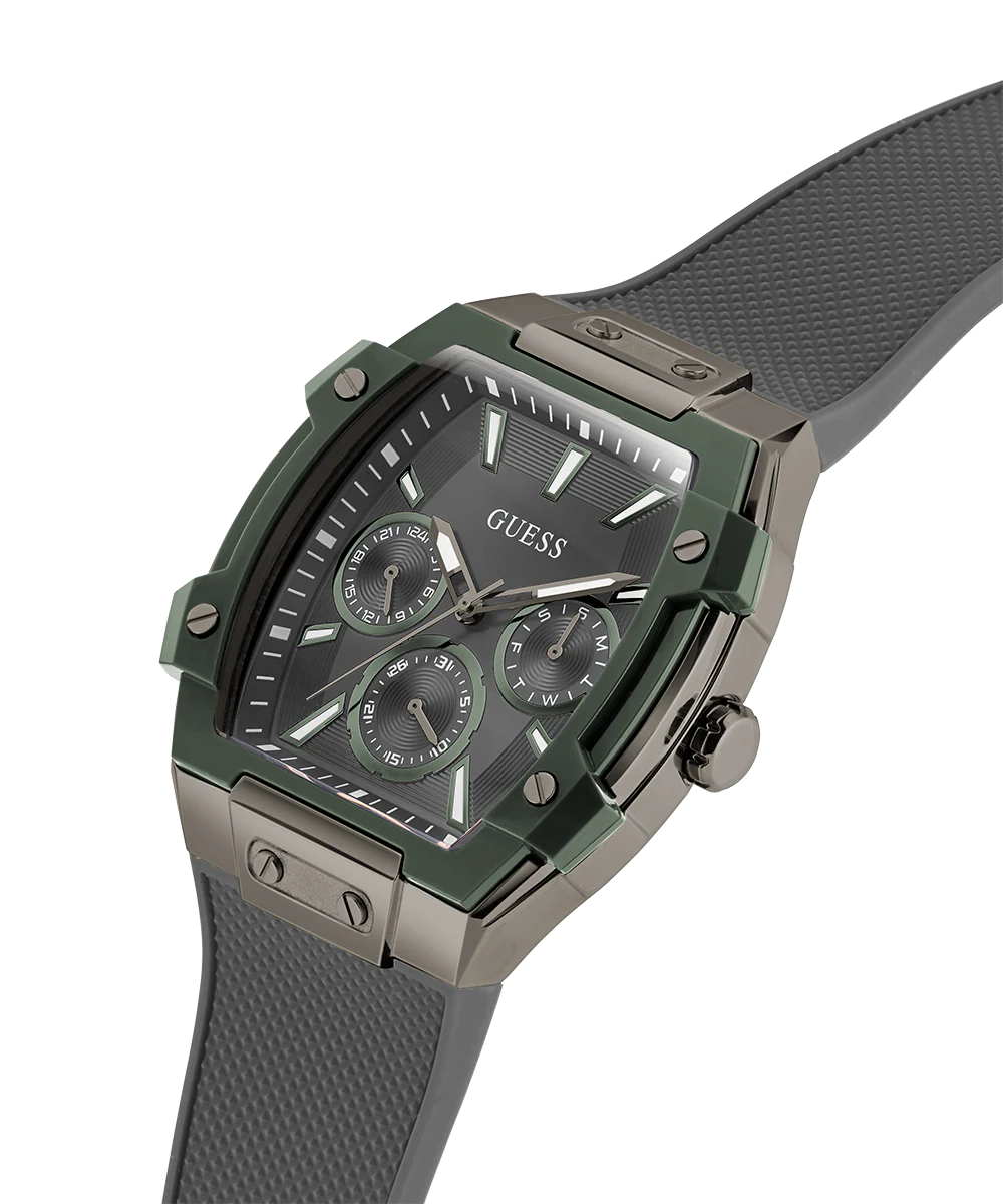GUESS Mens Grey Gunmetal Multi-function Watch