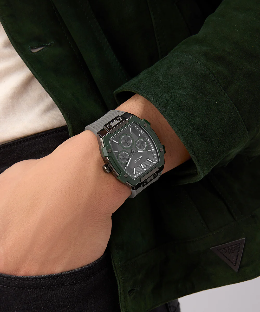 GUESS Mens Grey Gunmetal Multi-function Watch