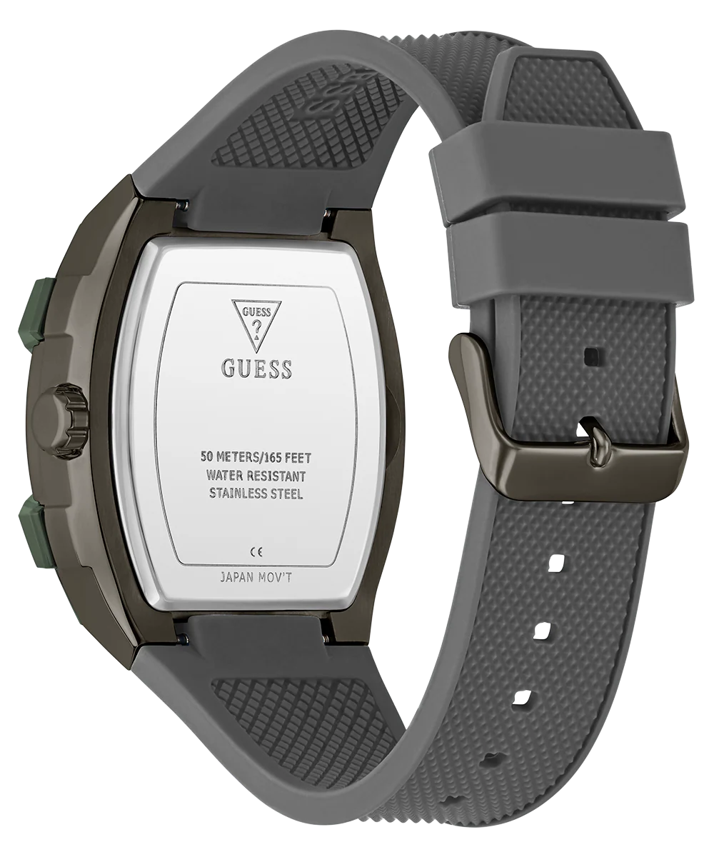 GUESS Mens Grey Gunmetal Multi-function Watch