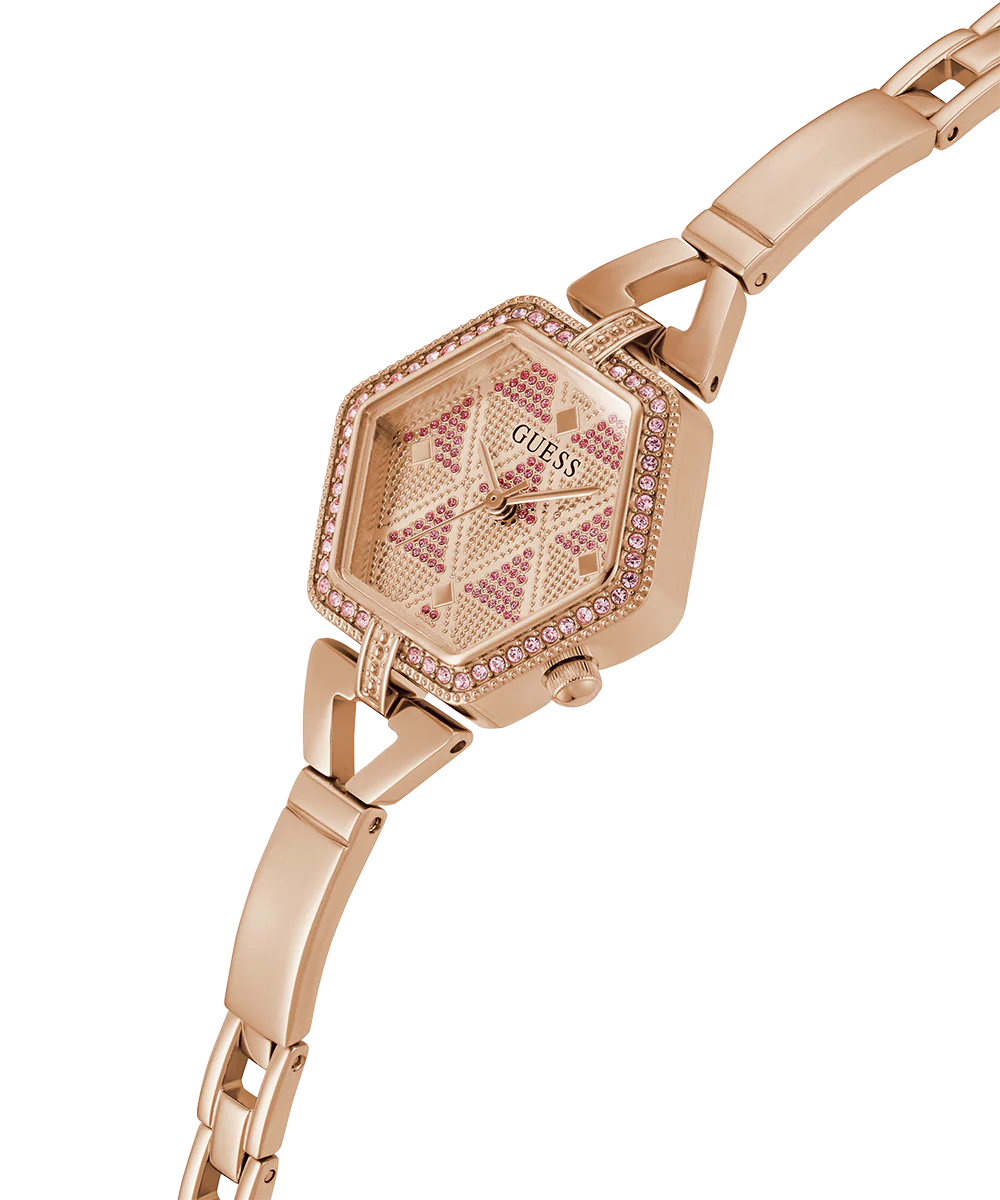 GUESS Ladies Rose Gold Tone Analog Watch