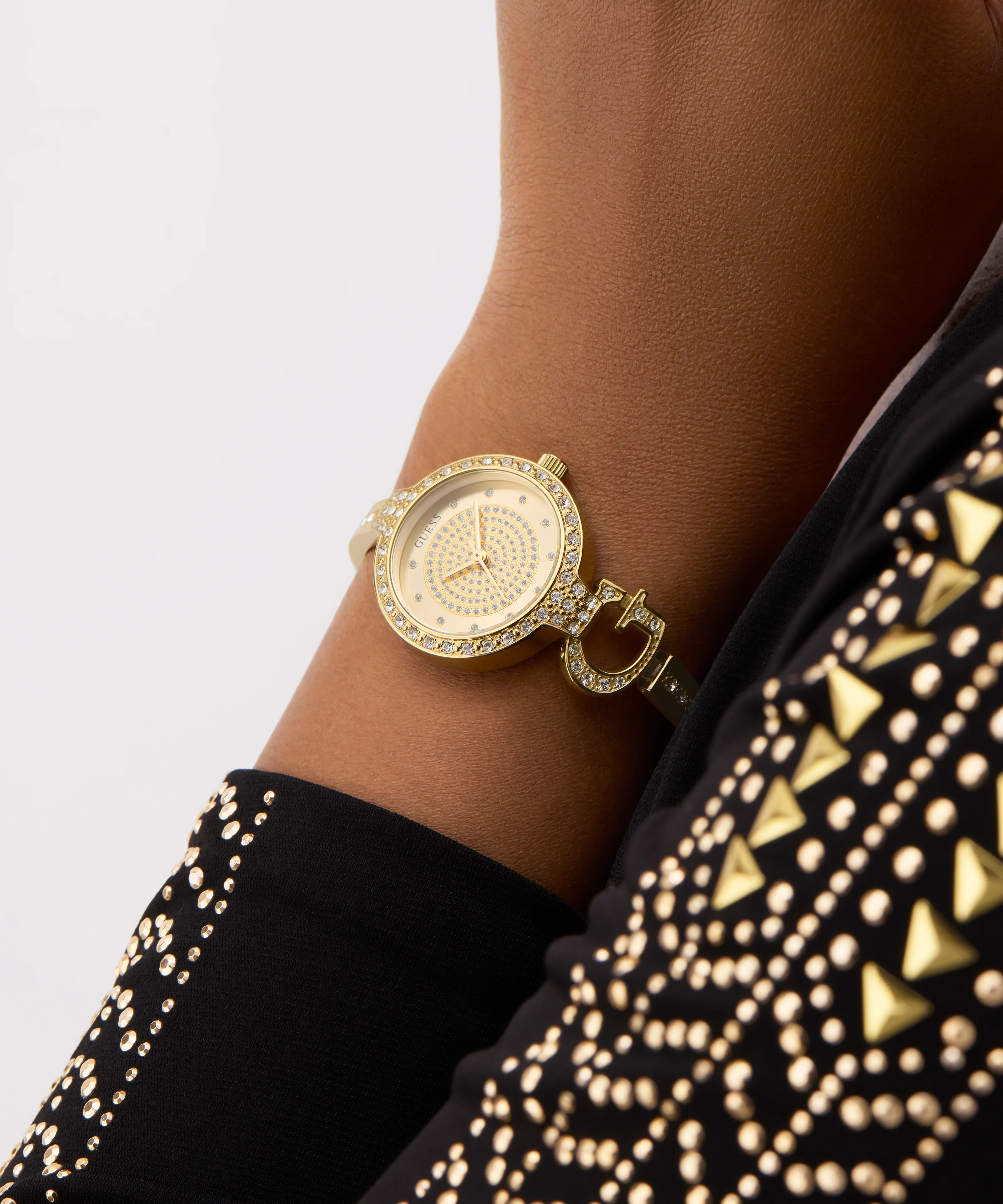 GUESS Ladies Giselle Gold Tone Analog Watch