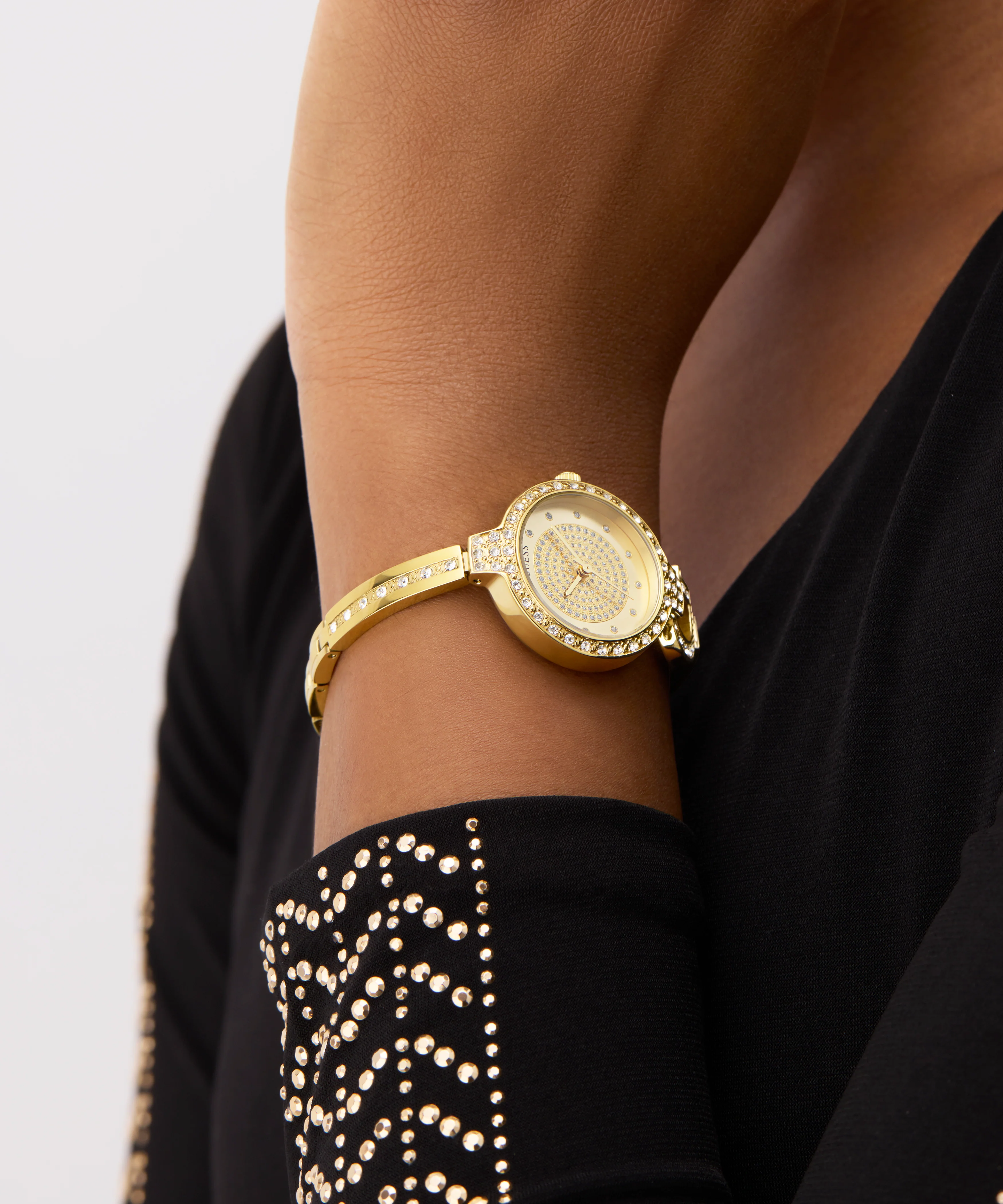 GUESS Ladies Giselle Gold Tone Analog Watch