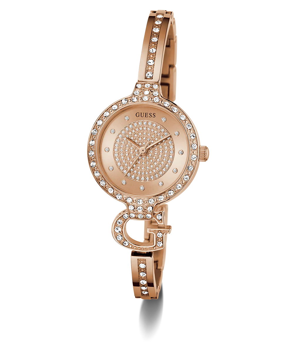 GUESS Ladies Giselle Rose Gold Tone Analog Watch
