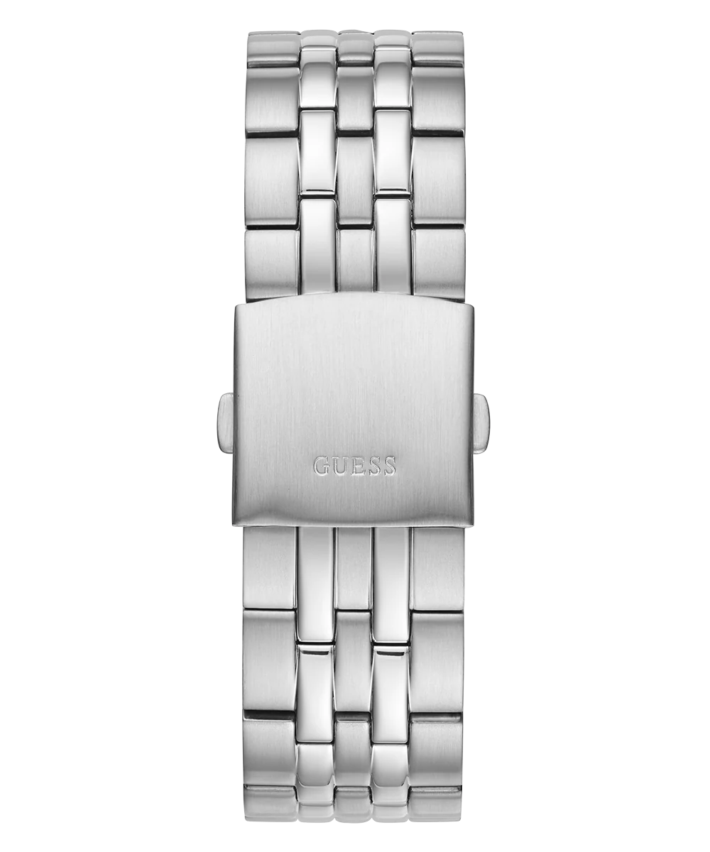 GUESS Mens Silver Tone Day/Date Watch