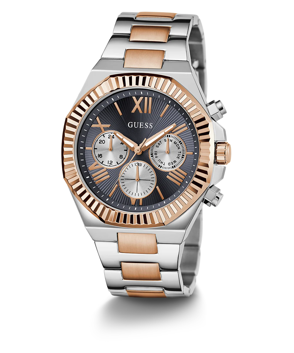 GUESS Equity Mens 2-Tone Multi-function Watch
