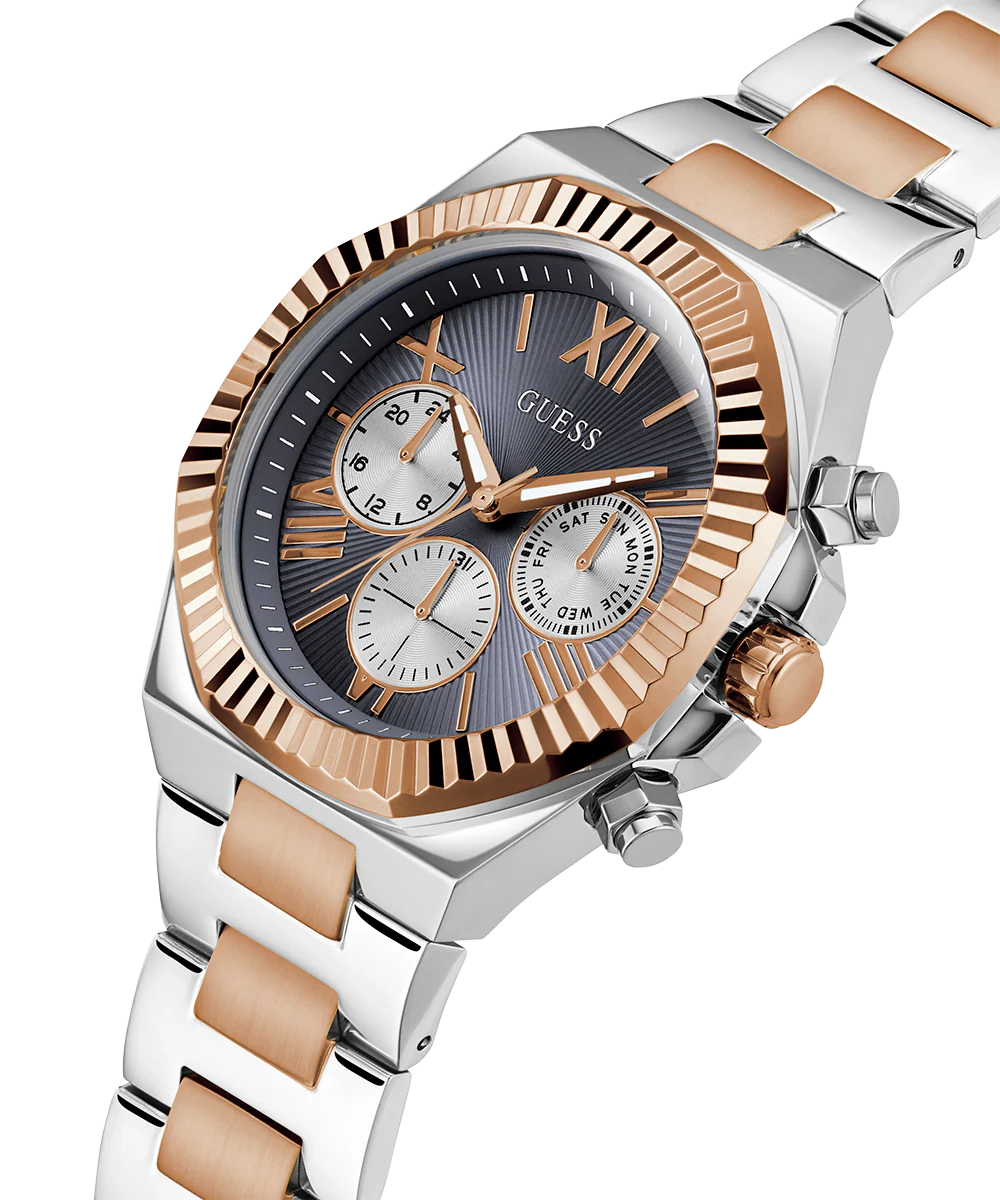 GUESS Equity Mens 2-Tone Multi-function Watch