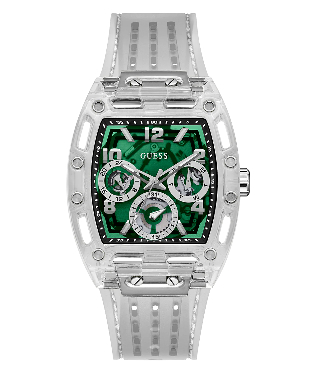 GUESS Mens Clear Multi-function Watch