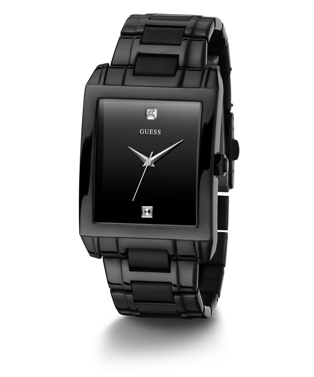 GUESS Mens Black Analog Watch