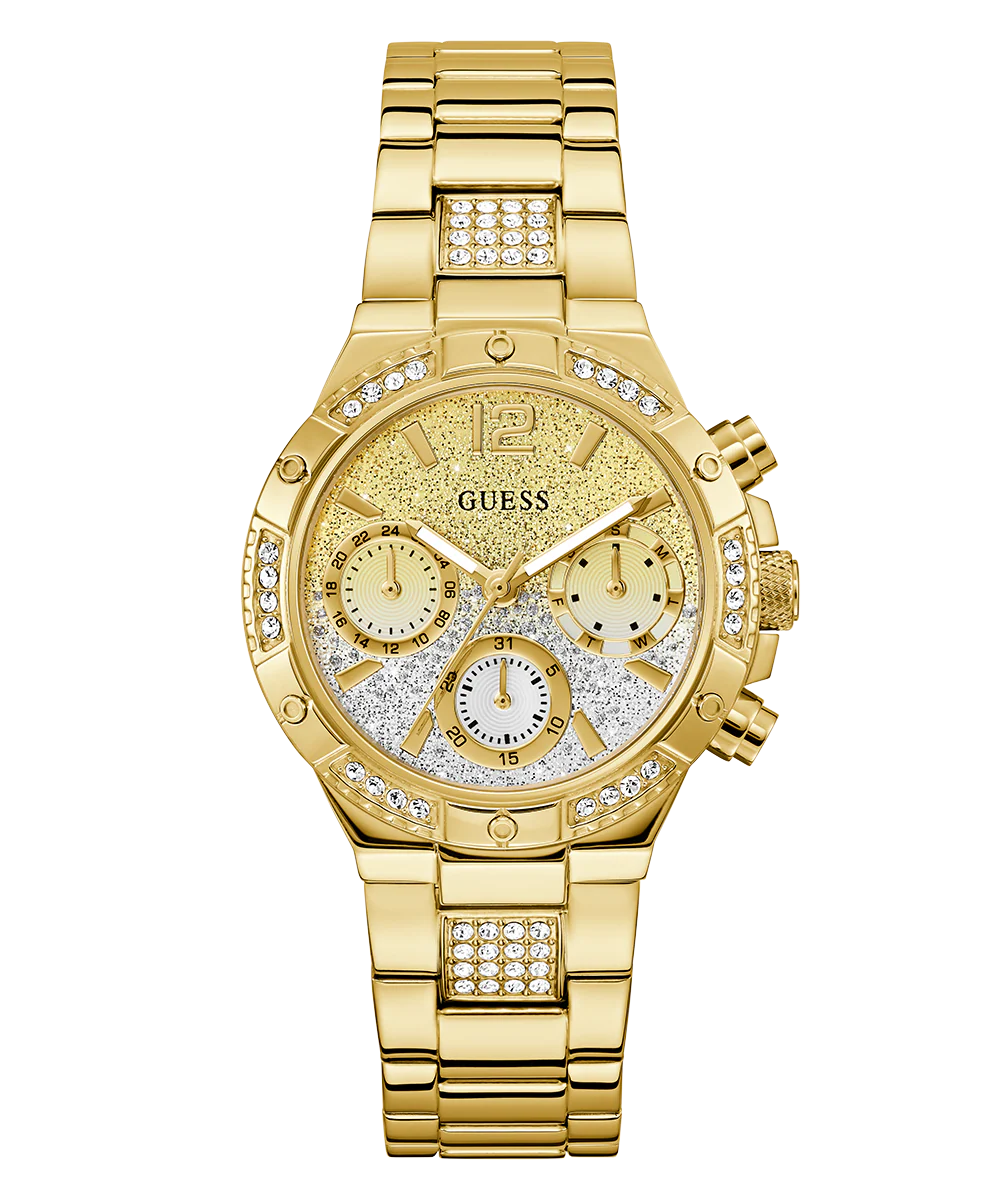GUESS Ladies Gold Tone Multi-function Watch