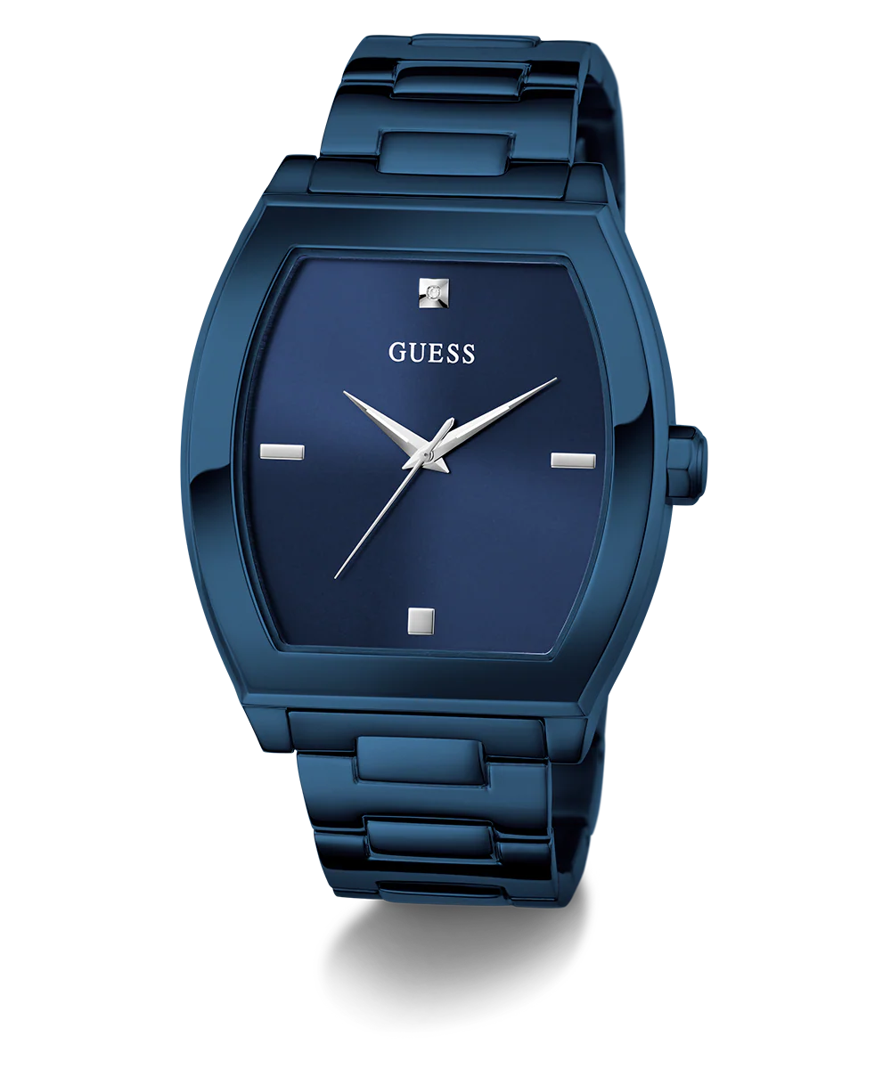 GUESS Mens Blue Analog Watch
