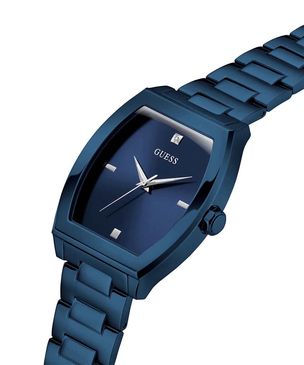 GUESS Mens Blue Analog Watch
