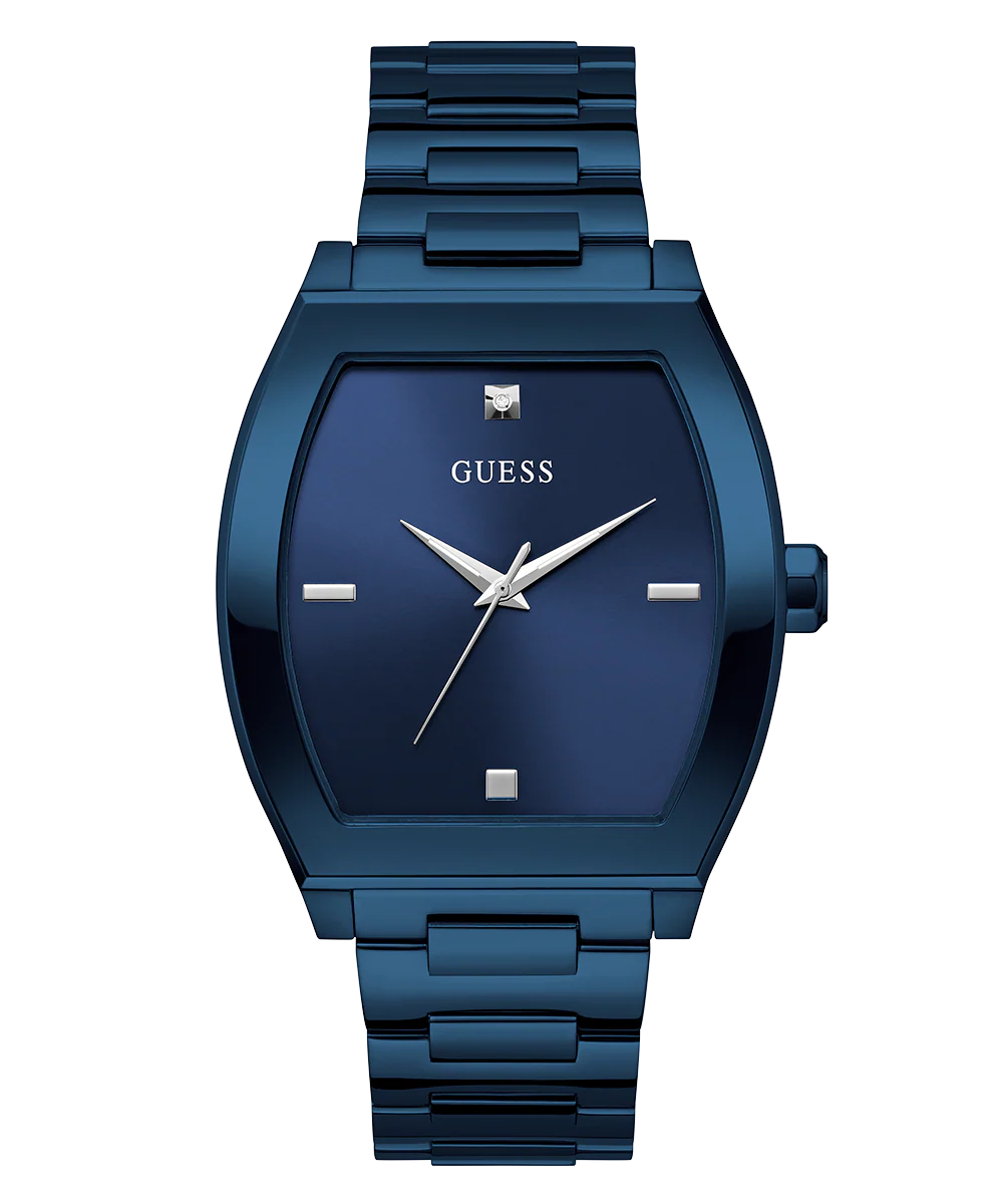 GUESS Mens Blue Analog Watch