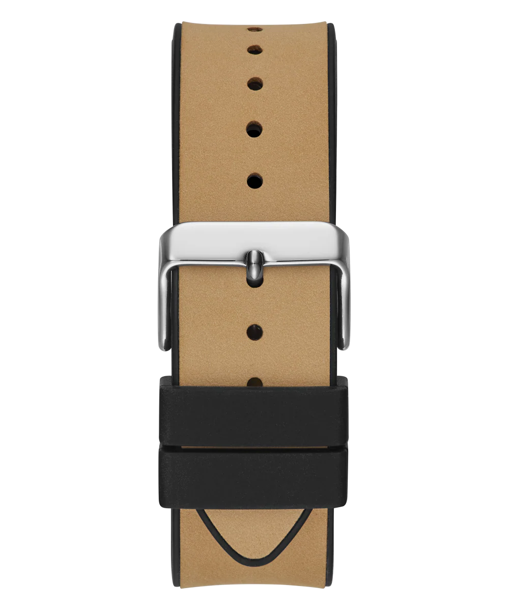 GUESS Mens Beige Silver Tone Multi-function Watch