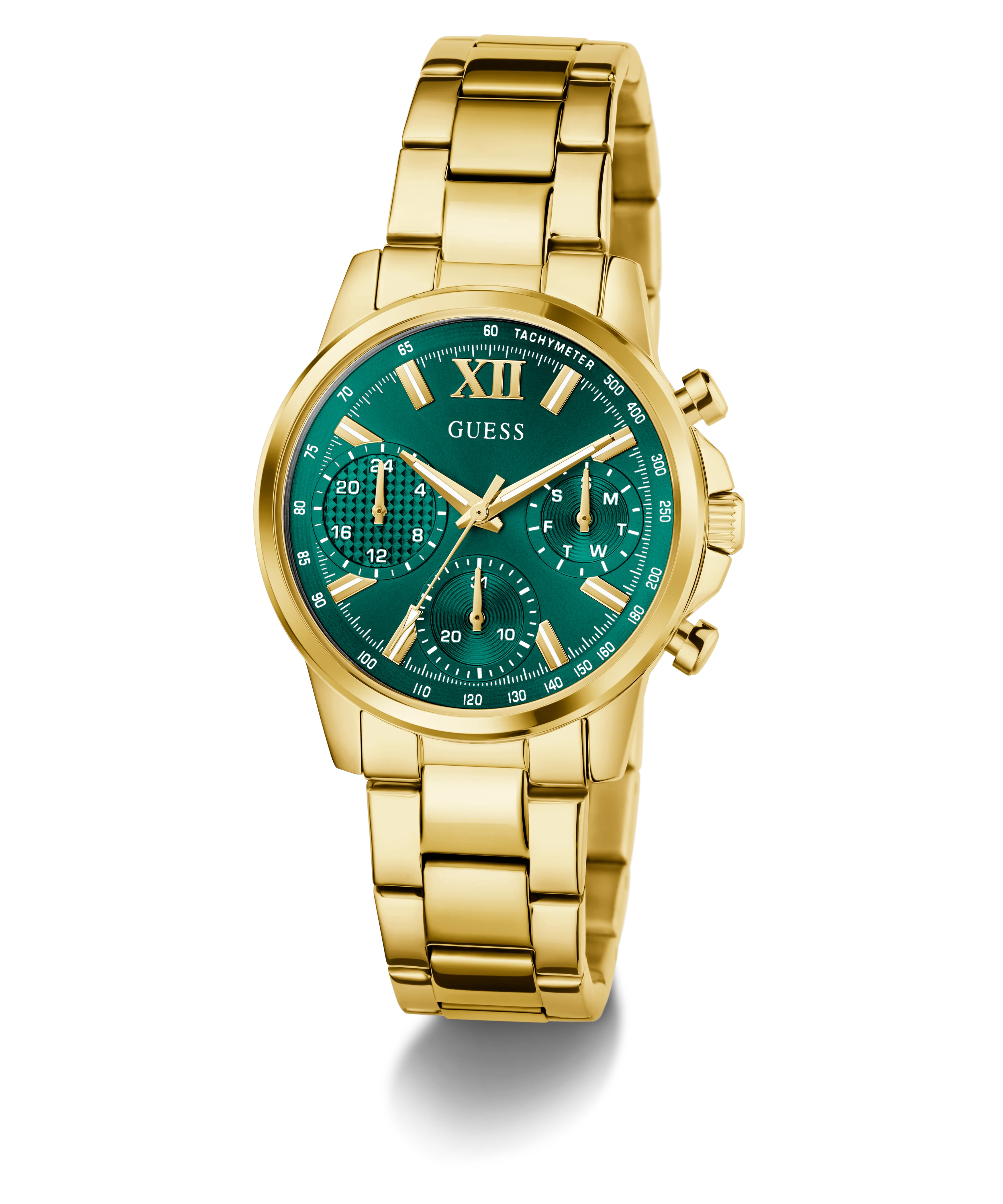 GUESS Ladies Gold Tone Multi-function Watch