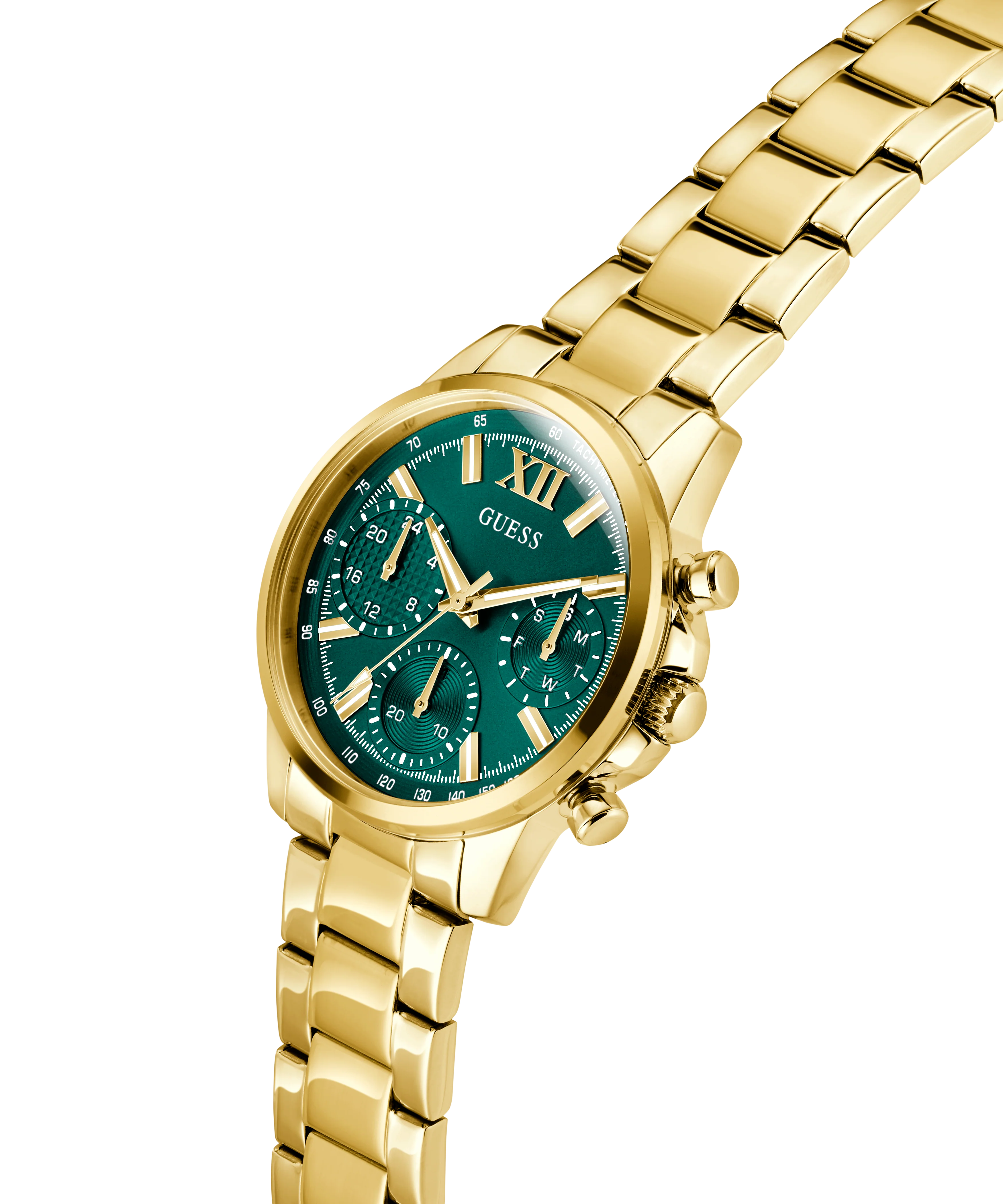 GUESS Ladies Gold Tone Multi-function Watch