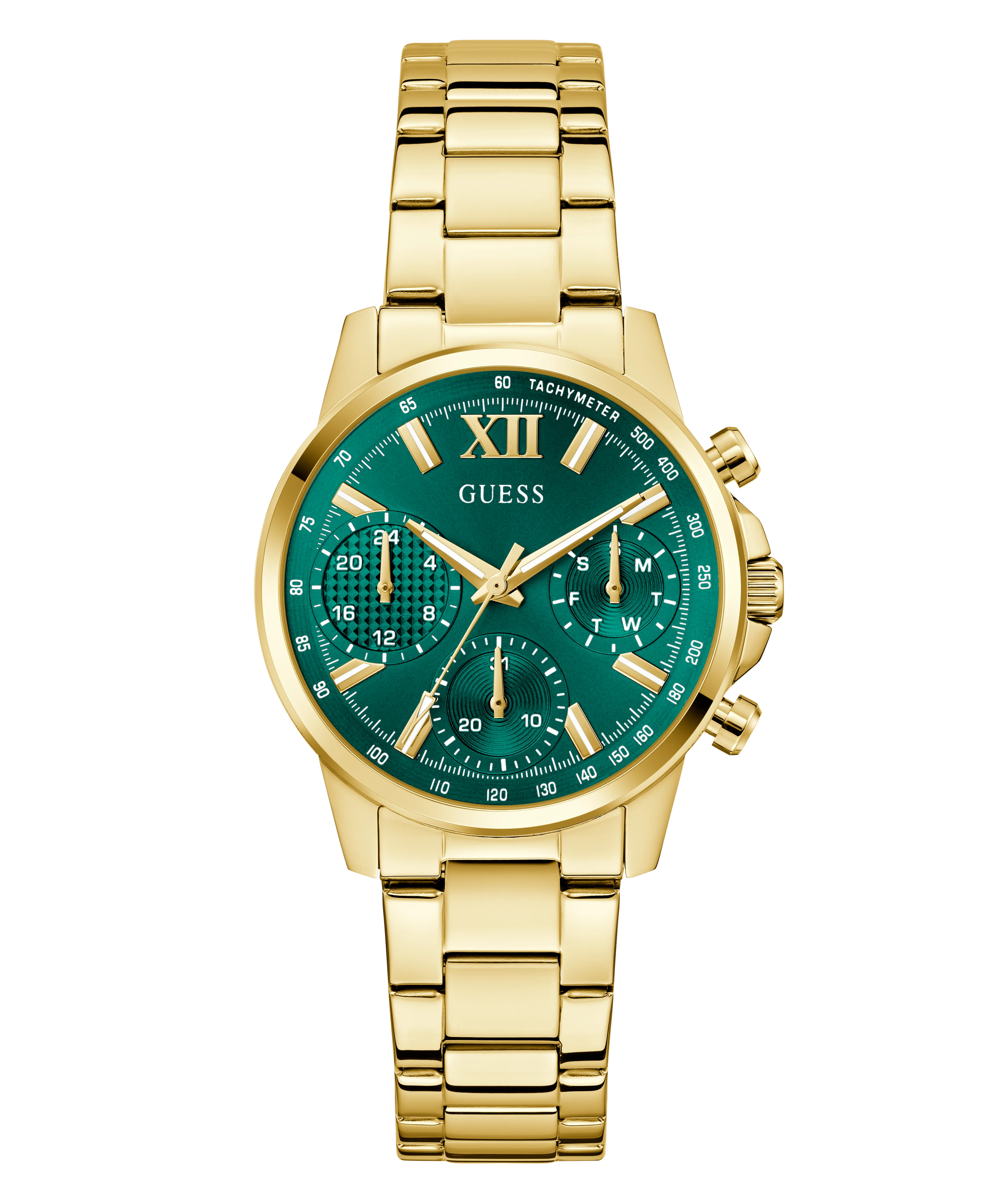 GUESS Ladies Gold Tone Multi-function Watch