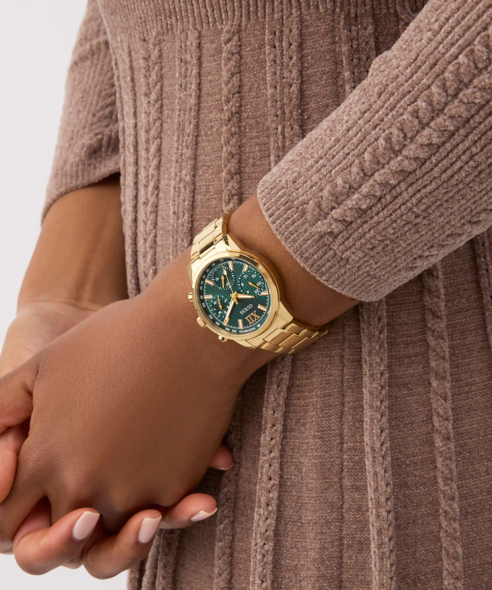 GUESS Ladies Gold Tone Multi-function Watch