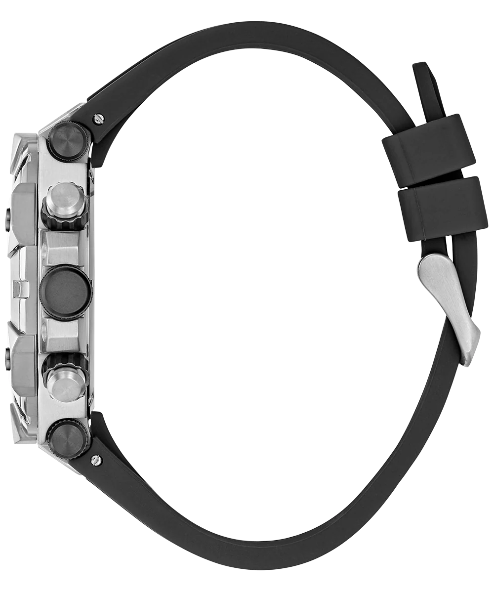 683-guess-mens-black-silver-tone-multi-function-watch-8.webp GUESS Mens Black Silver Tone Multi-function Watch