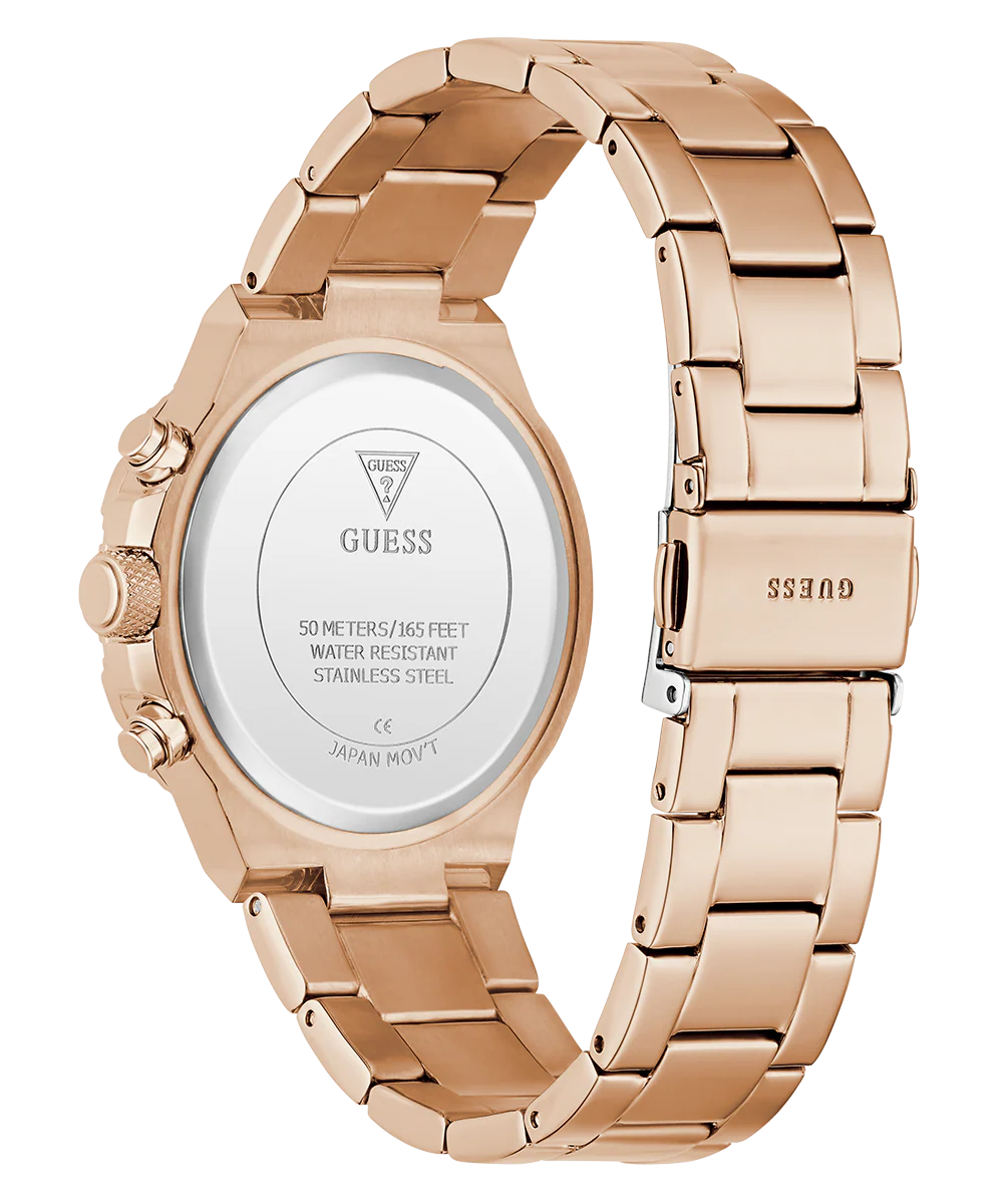 GUESS Ladies Rose Gold Tone Multi-function Watch