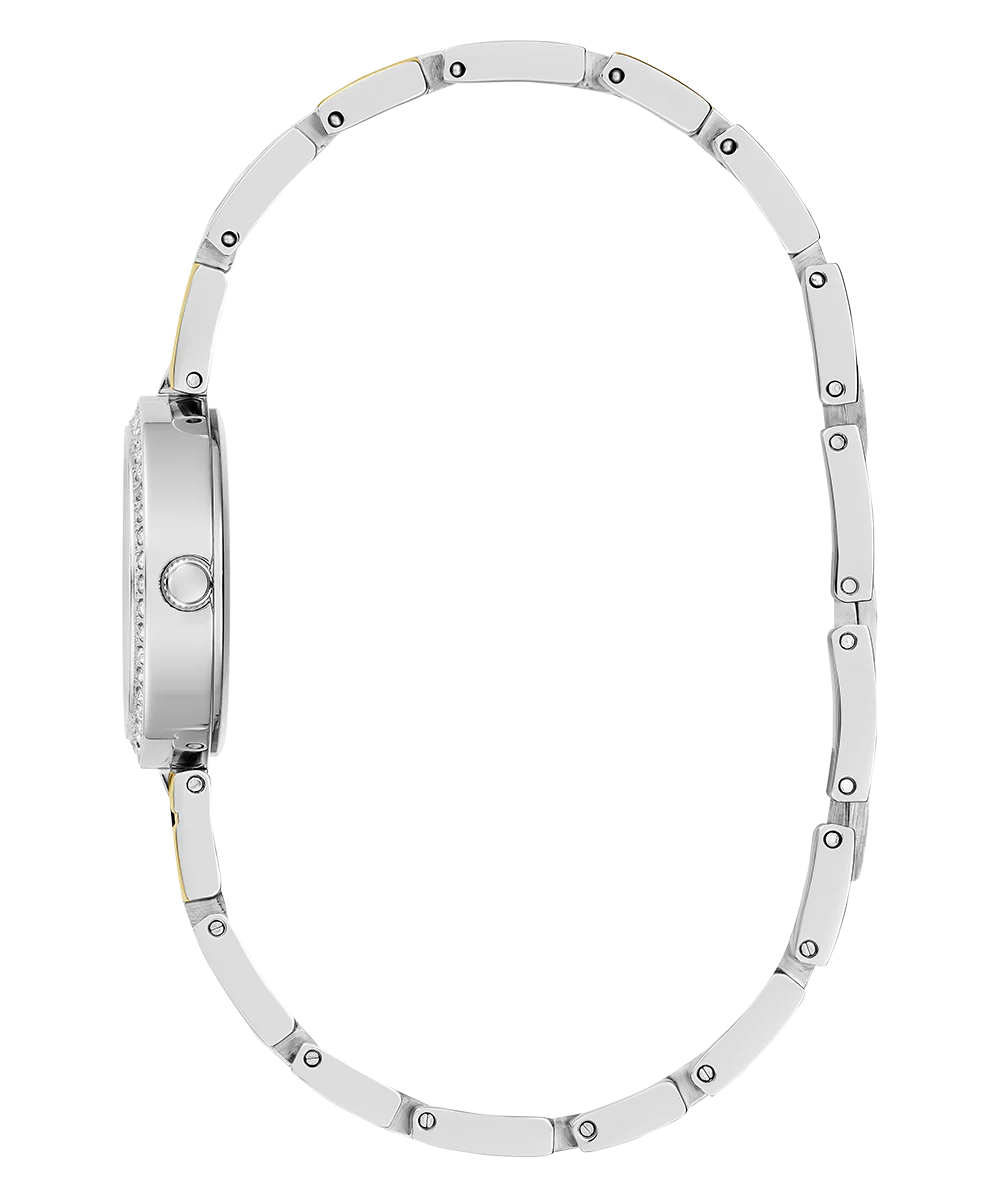 GUESS Ladies 2-Tone Silver Tone Analog Watch