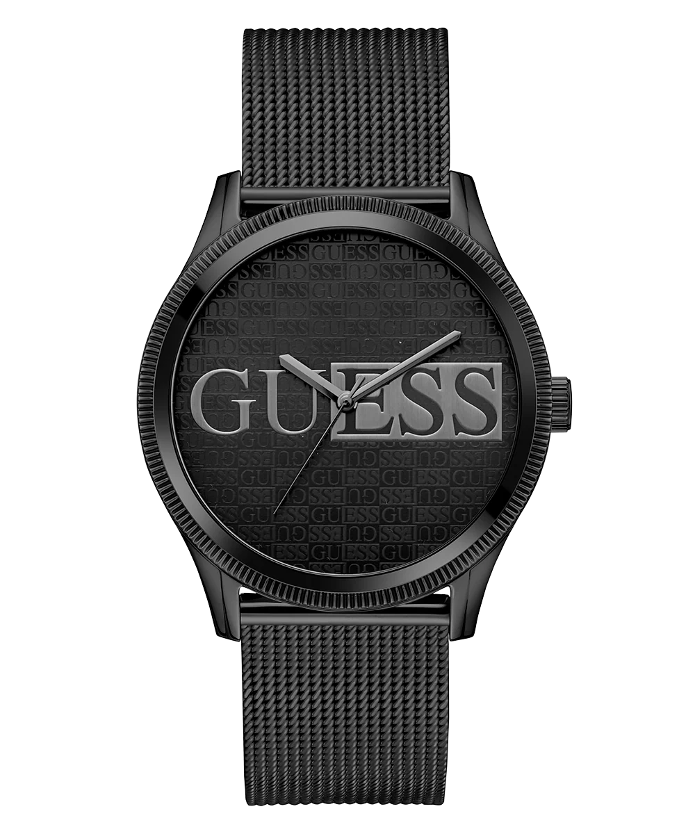 GUESS Mens Black Analog Watch
