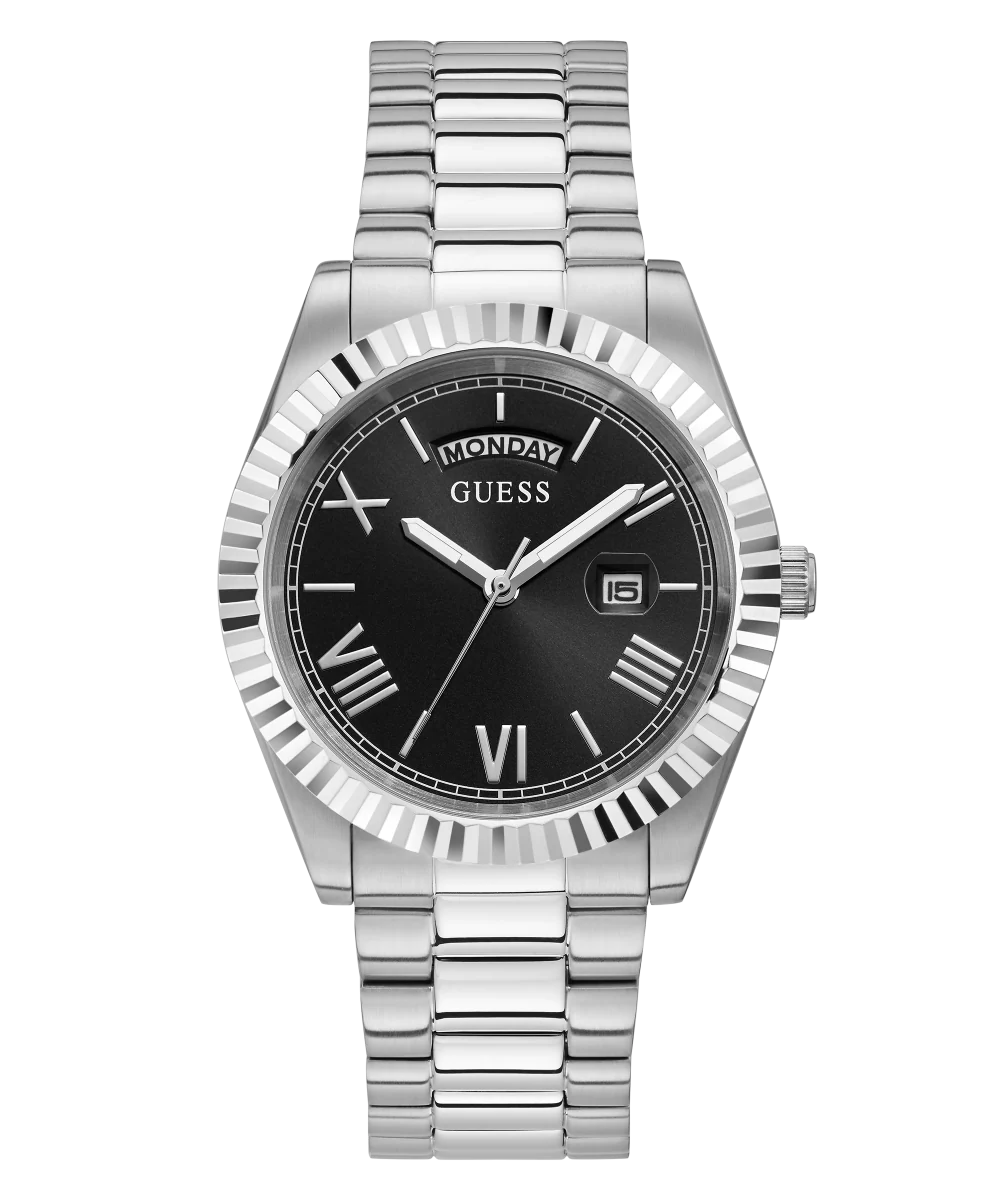 690-guess-mens-silver-tone-day-date-watch-3.webp GUESS Mens Silver Tone Day/Date Watch