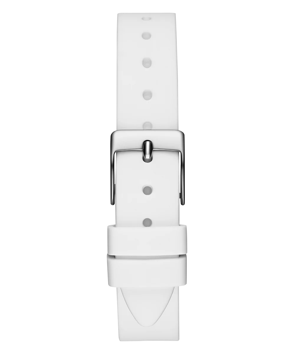 GUESS Ladies White 2-Tone Analog Watch