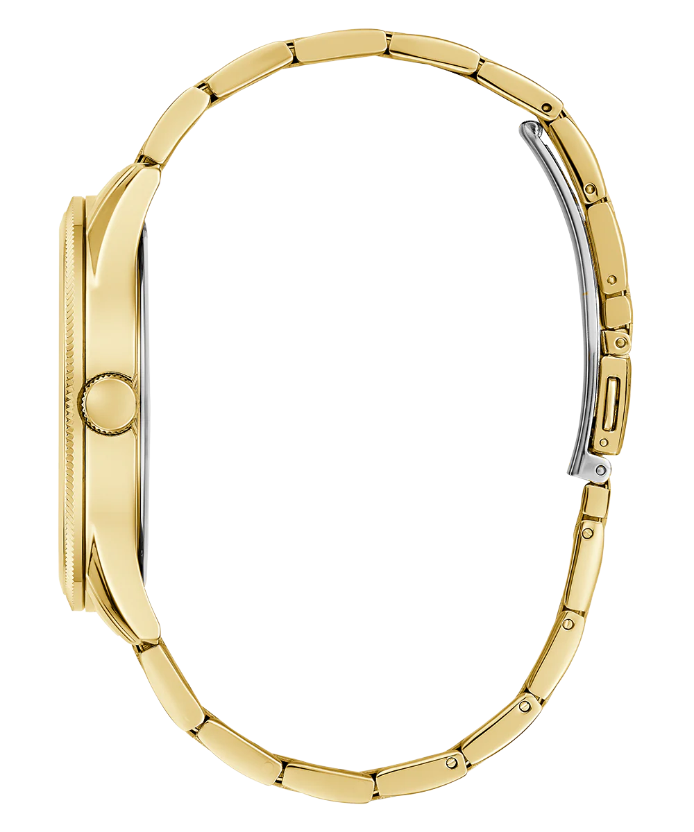 GUESS Mens Gold Tone Analog Watch