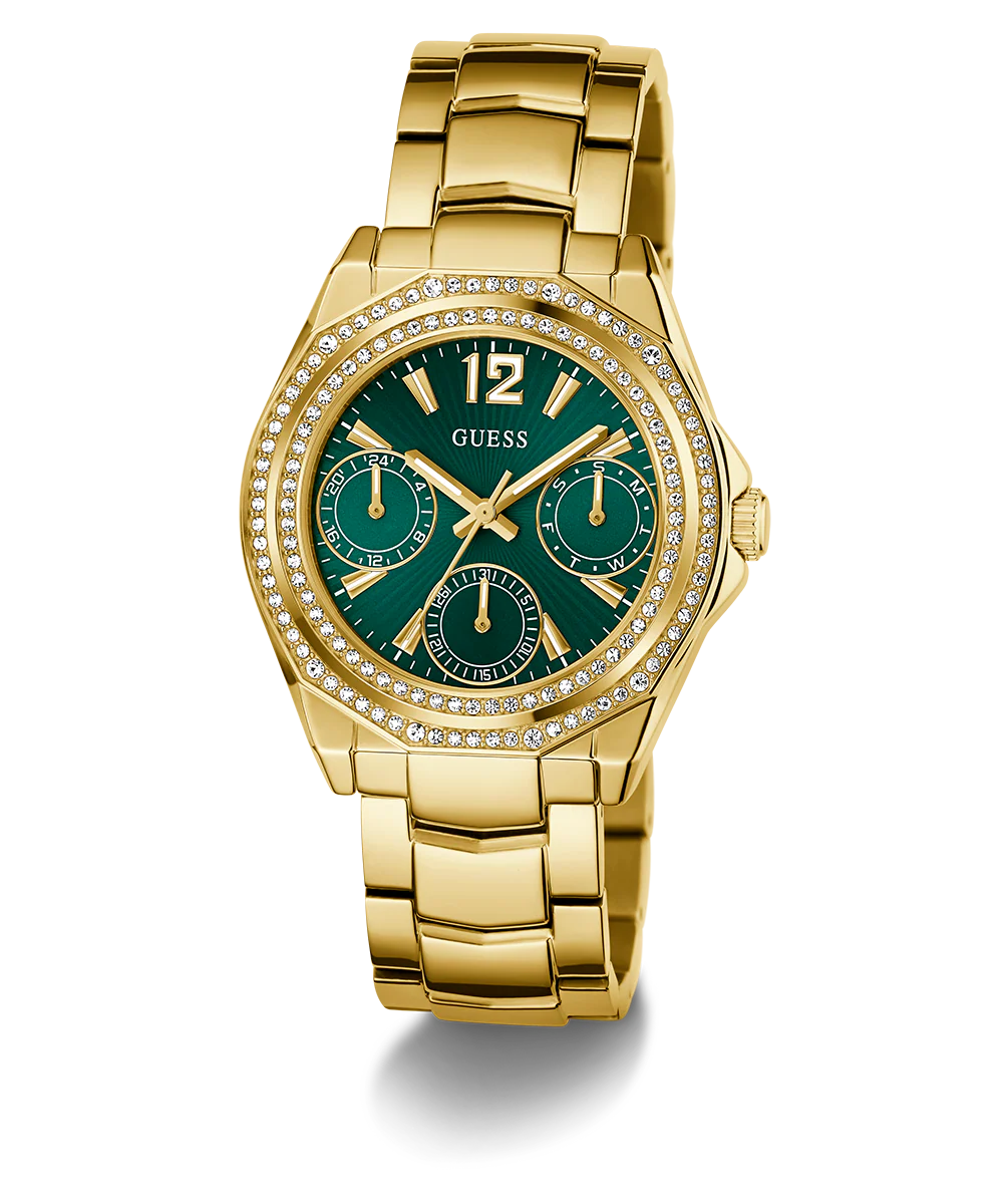 GUESS Ladies Gold Tone Multi-function Watch