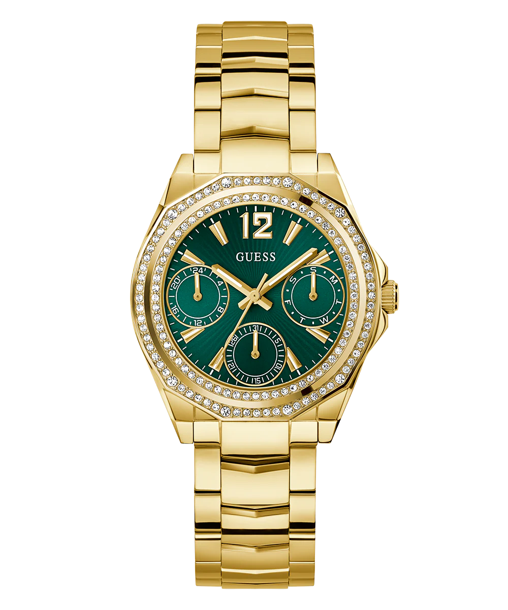 GUESS Ladies Gold Tone Multi-function Watch